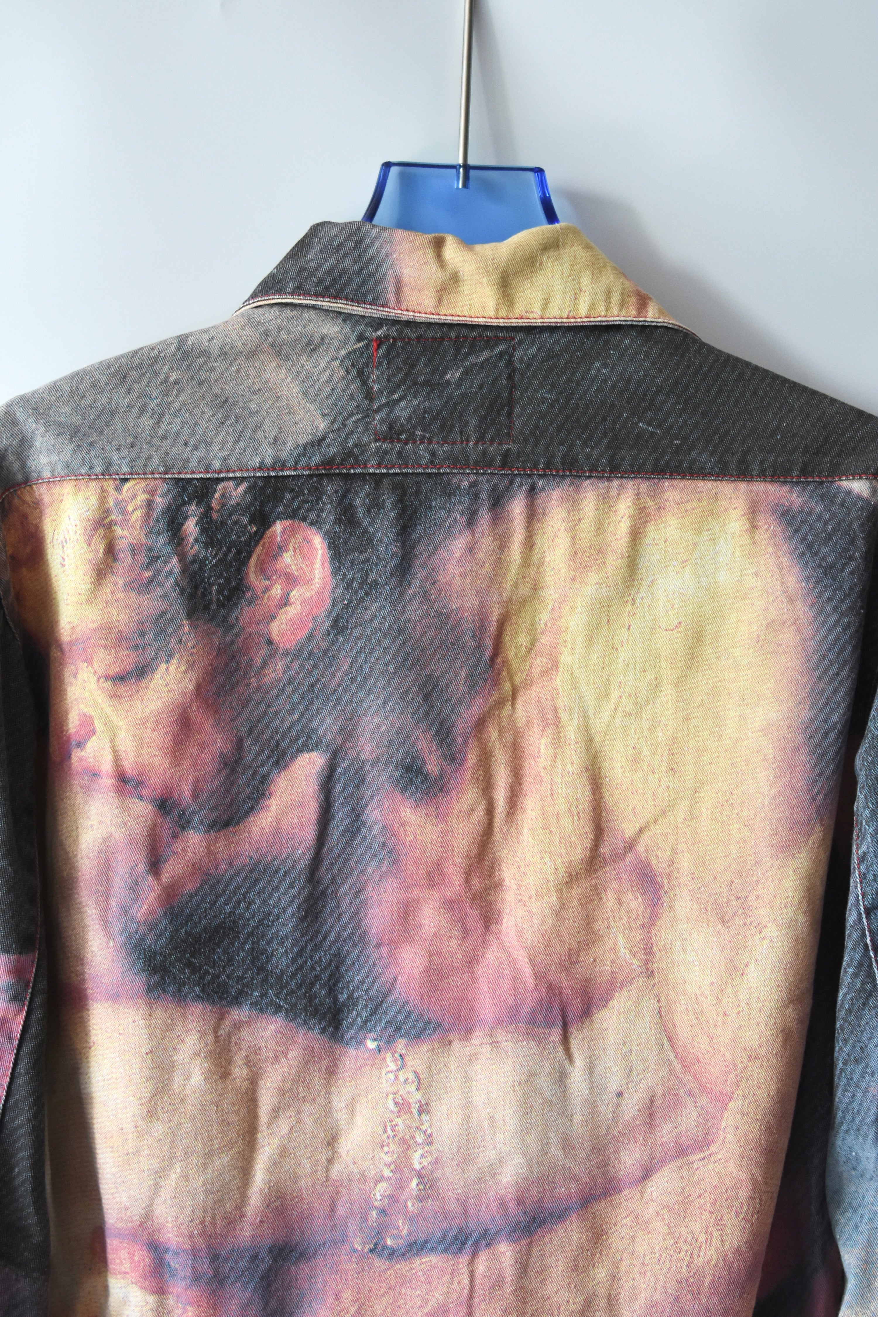 Vivienne Westwood Renaissance Print Cropped Denim Jacket (Baroque Eroticism in Subversive Tailoring)