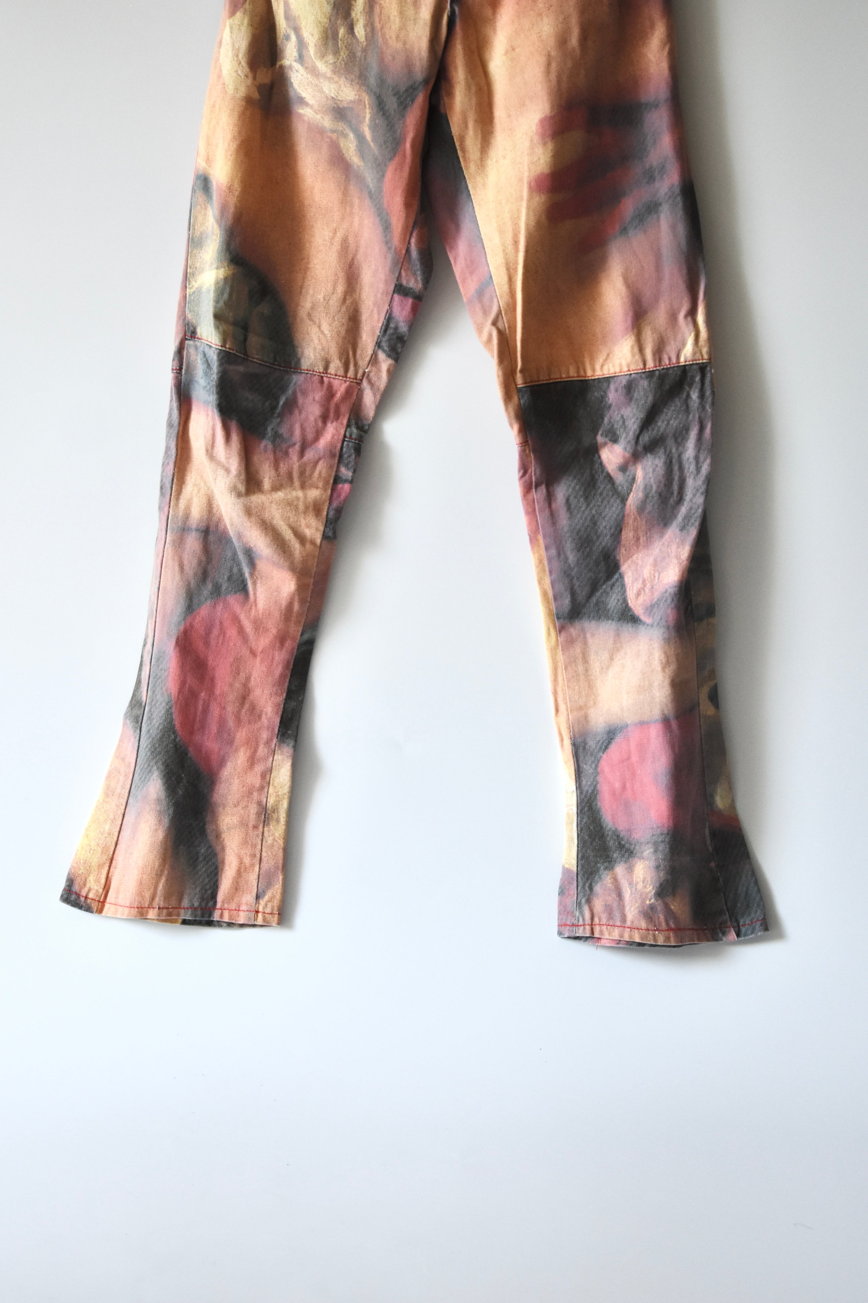Vivienne Westwood Renaissance Printed Flared Jeans (Erotic Classicism in Painterly Distortion)