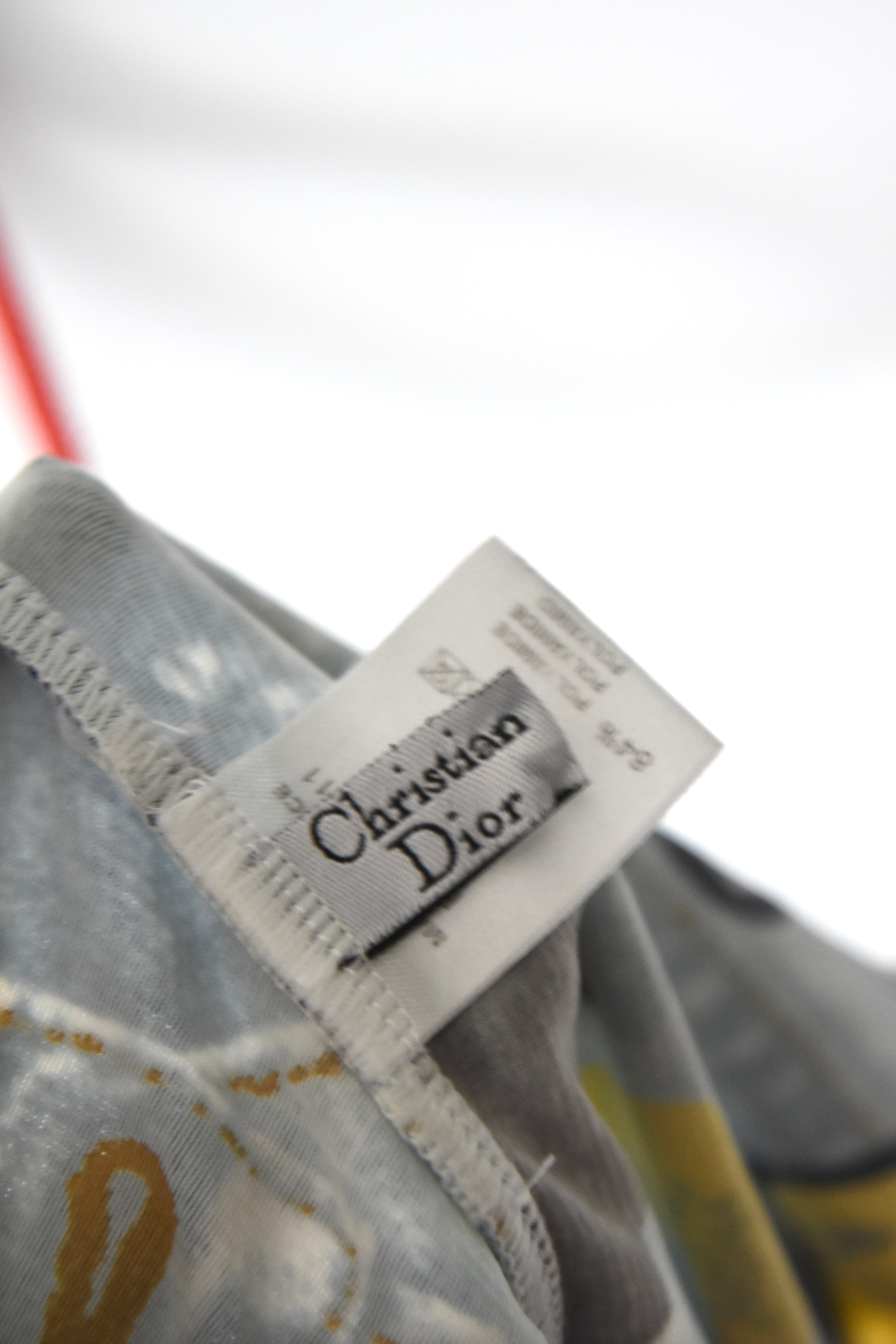 Christian Dior Patch Badge Print Monokini Swimsuit (Punk Americana in Trompe L'oeil Denim)