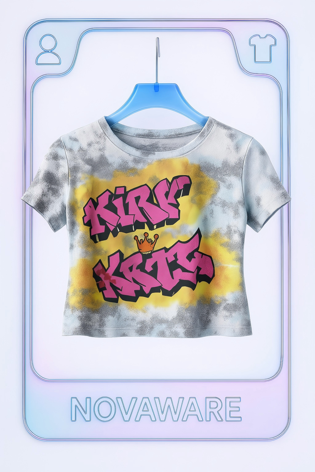 Christian Dior by John Galliano “Dior KISS” Graffiti Baby Tee (Rare Y2K Street Art Archive)
