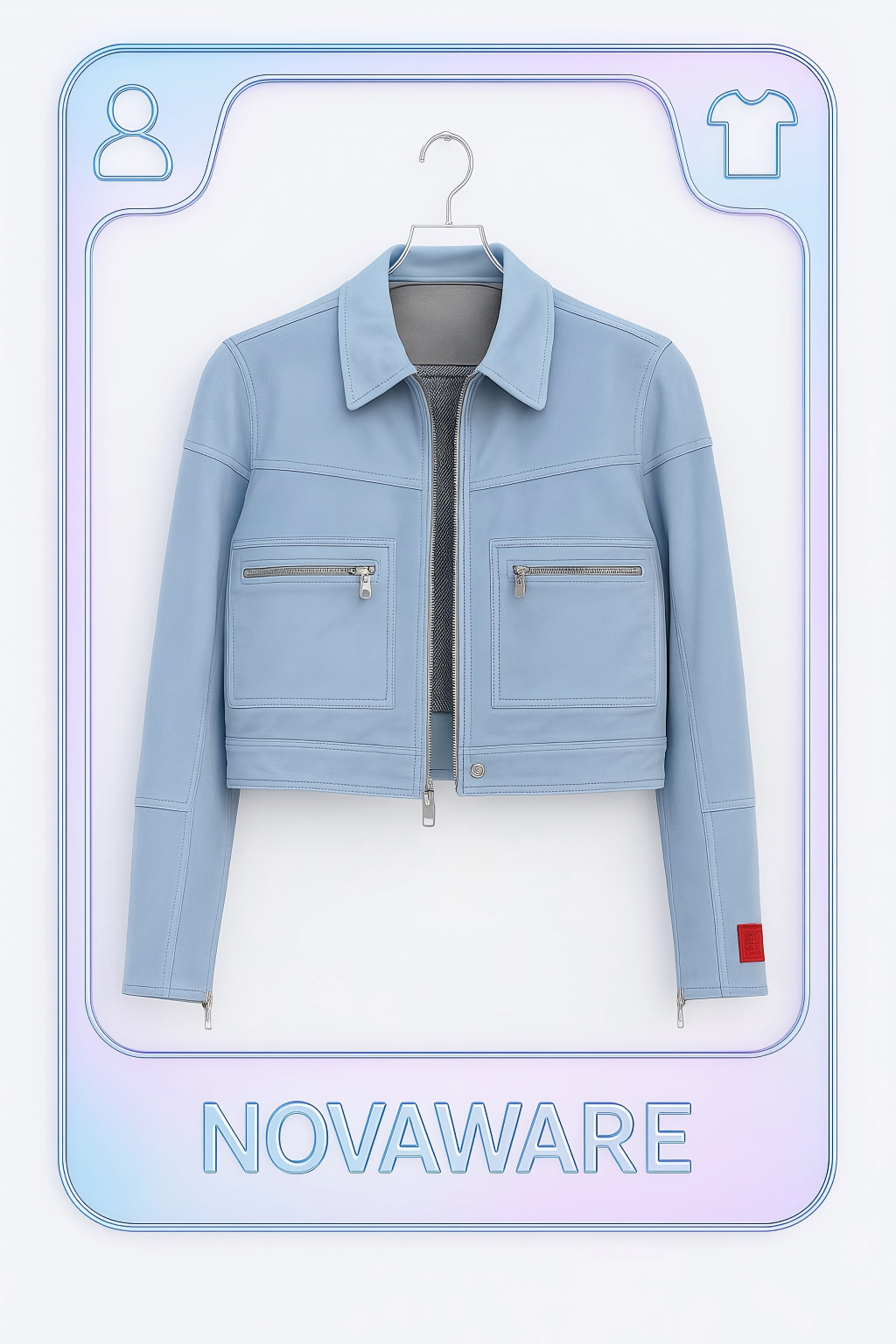 Chanel SS2002 Vintage Runway Archive Baby Blue Jacket