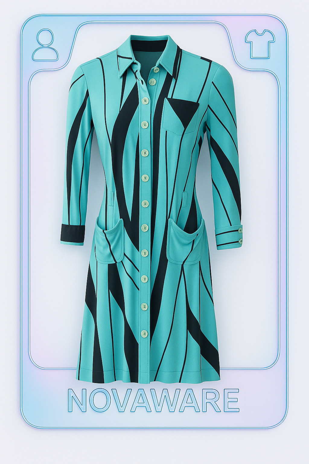 Moschino Cheap and Chic Optical Stripe Dress