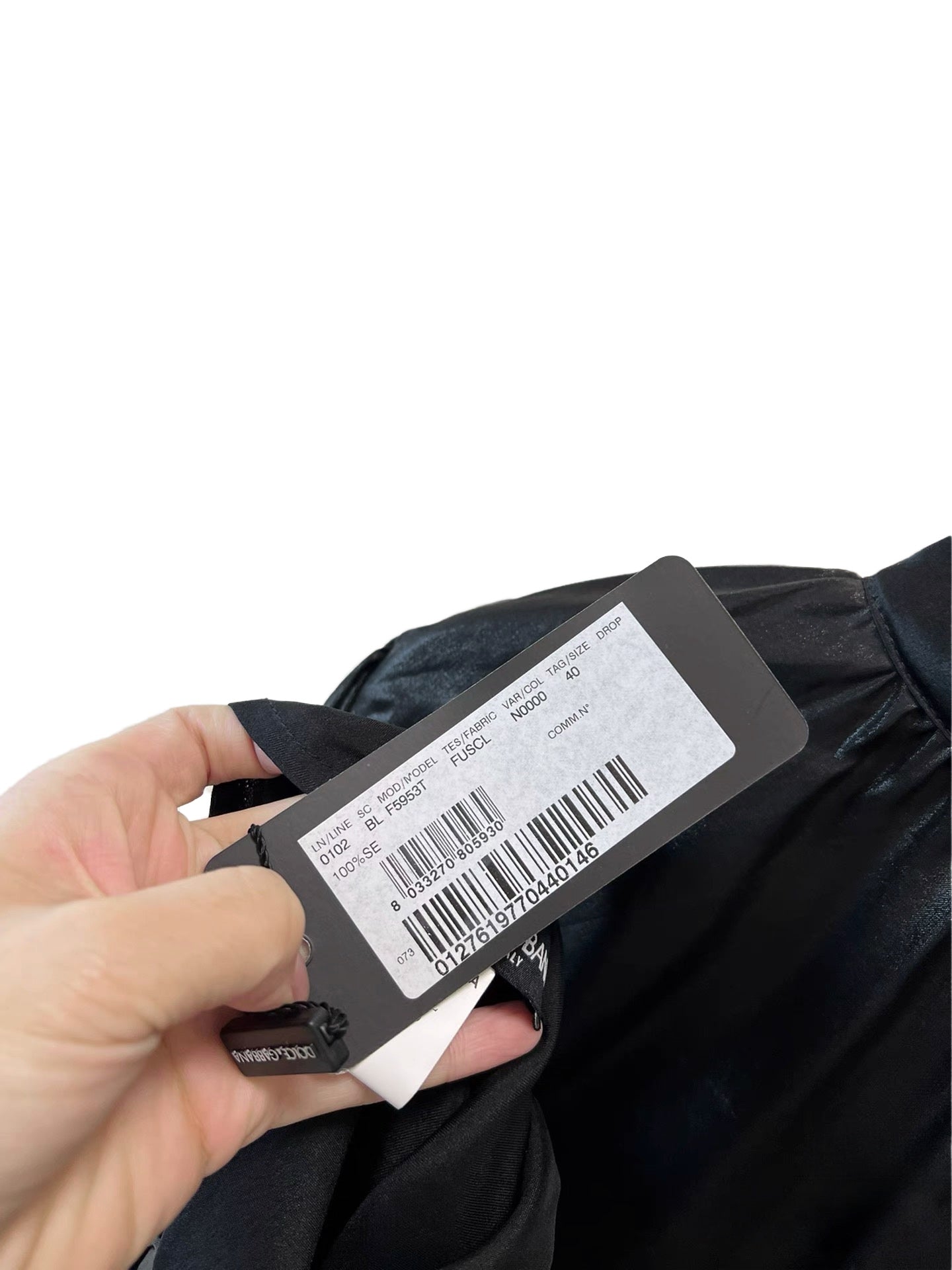 Dolce & Gabbana Shimmering Black Silk Pussy-Bow Blouse – Runway Archive