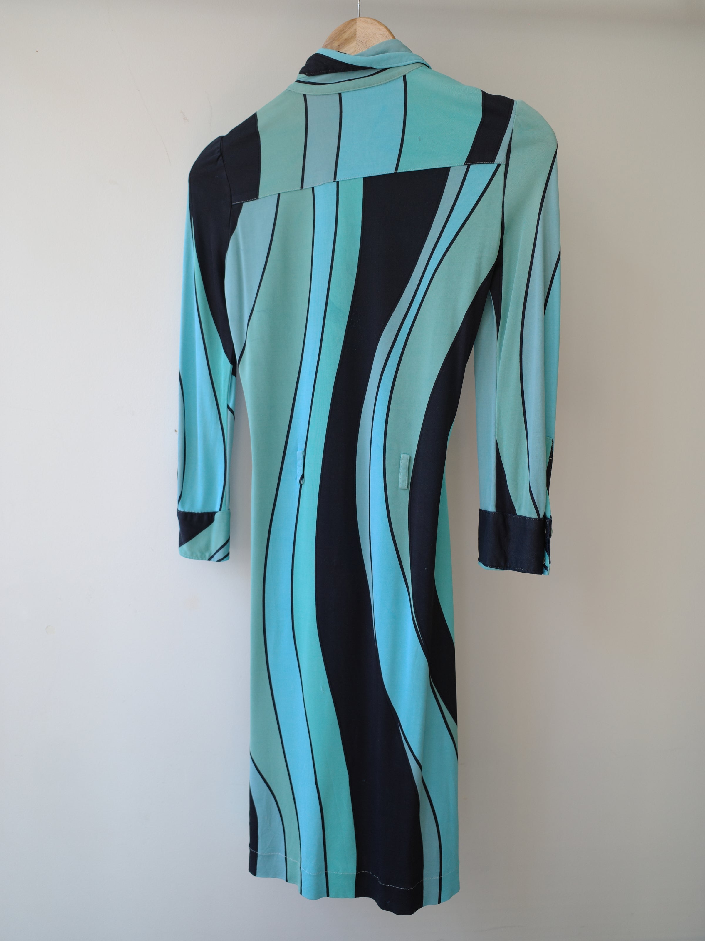 Moschino Cheap and Chic Optical Stripe Dress