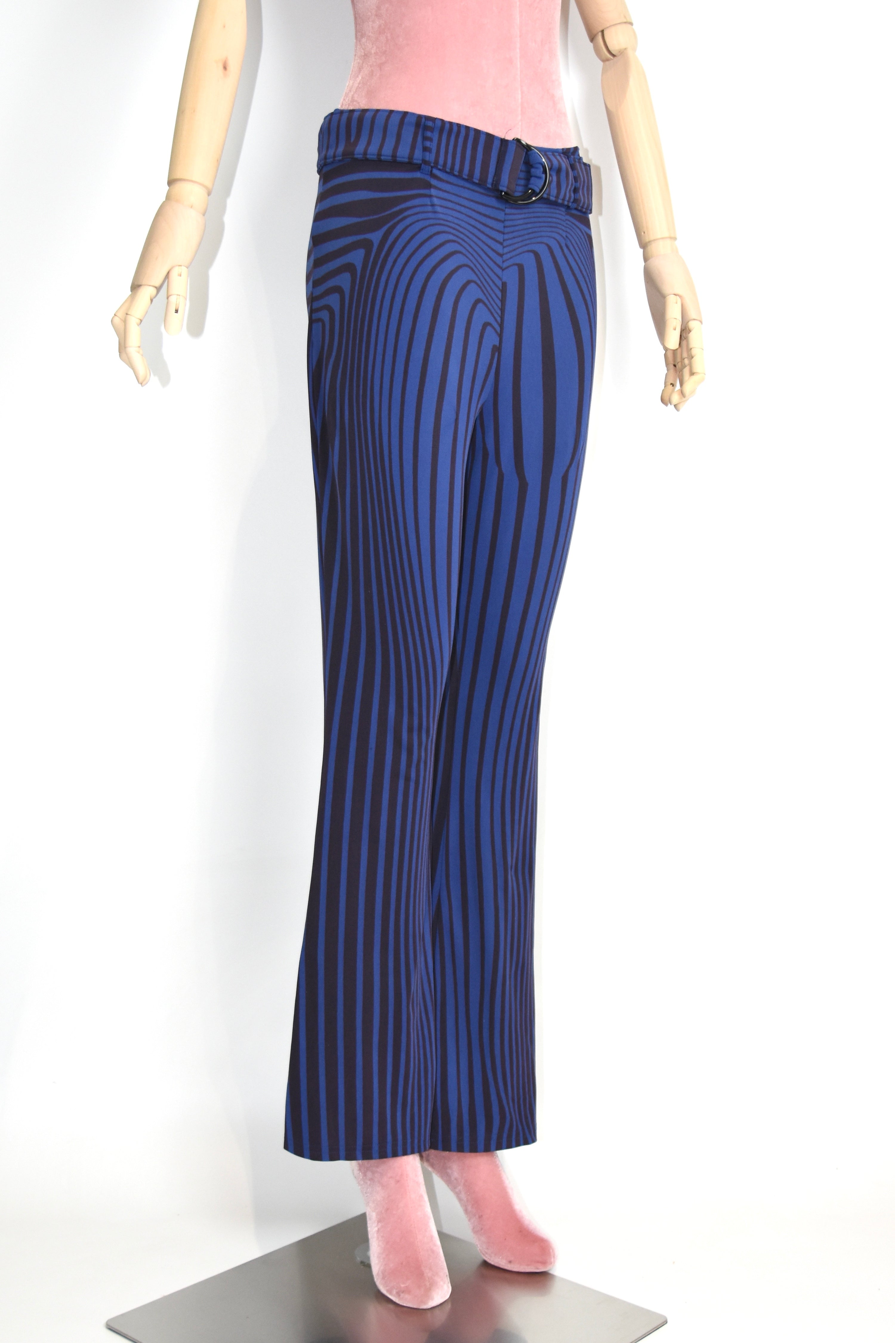 Jean Paul Gaultier S/S 1996 “Cyberbaba” Optical Illusion Flared Pants