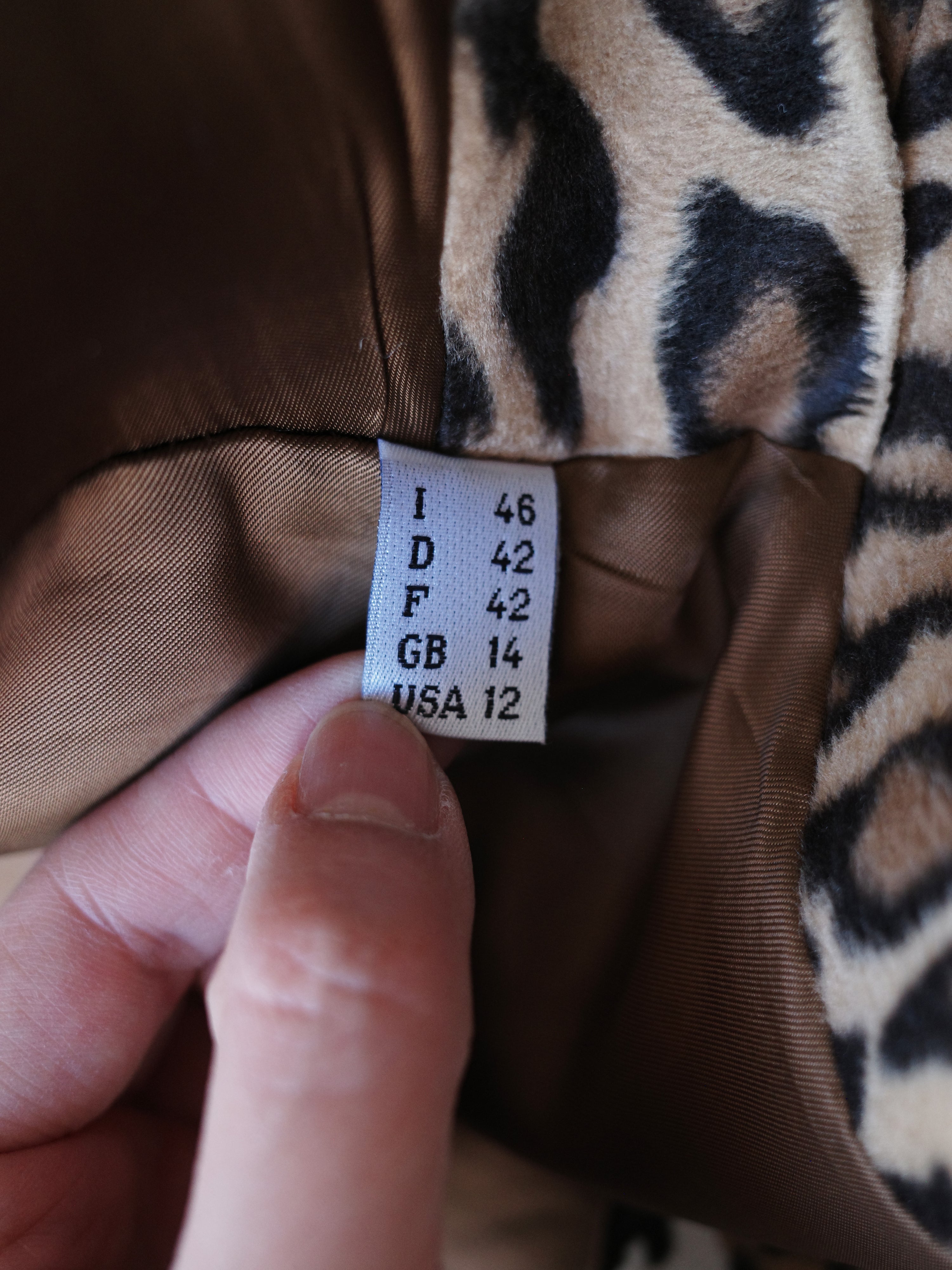 Moschino Cheap and Chic Leopard Print Coat