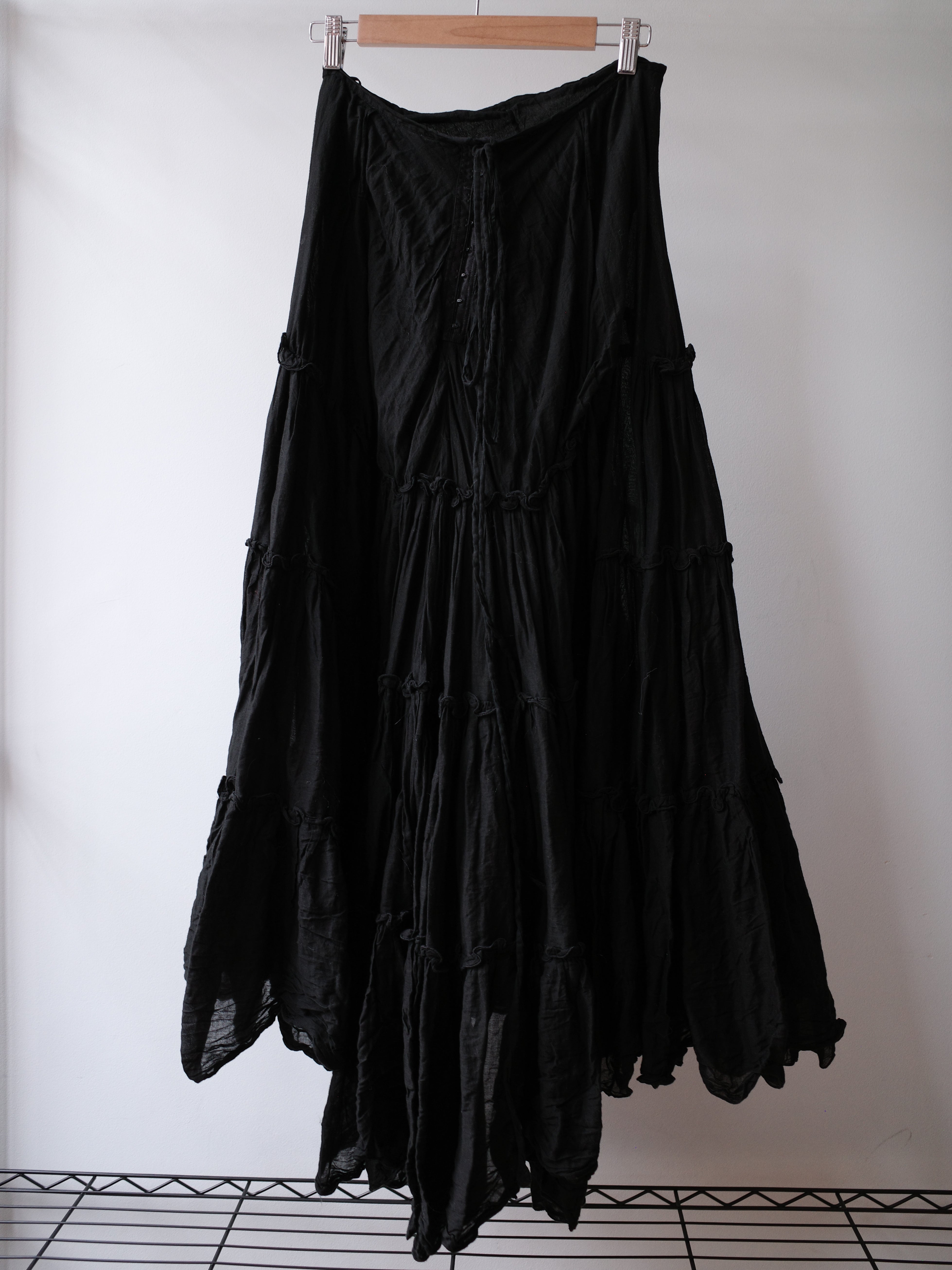 スカート Jean Paul Gaultier Black Long Skirt Jean Paul Gaultier skirt – yourgarmentz