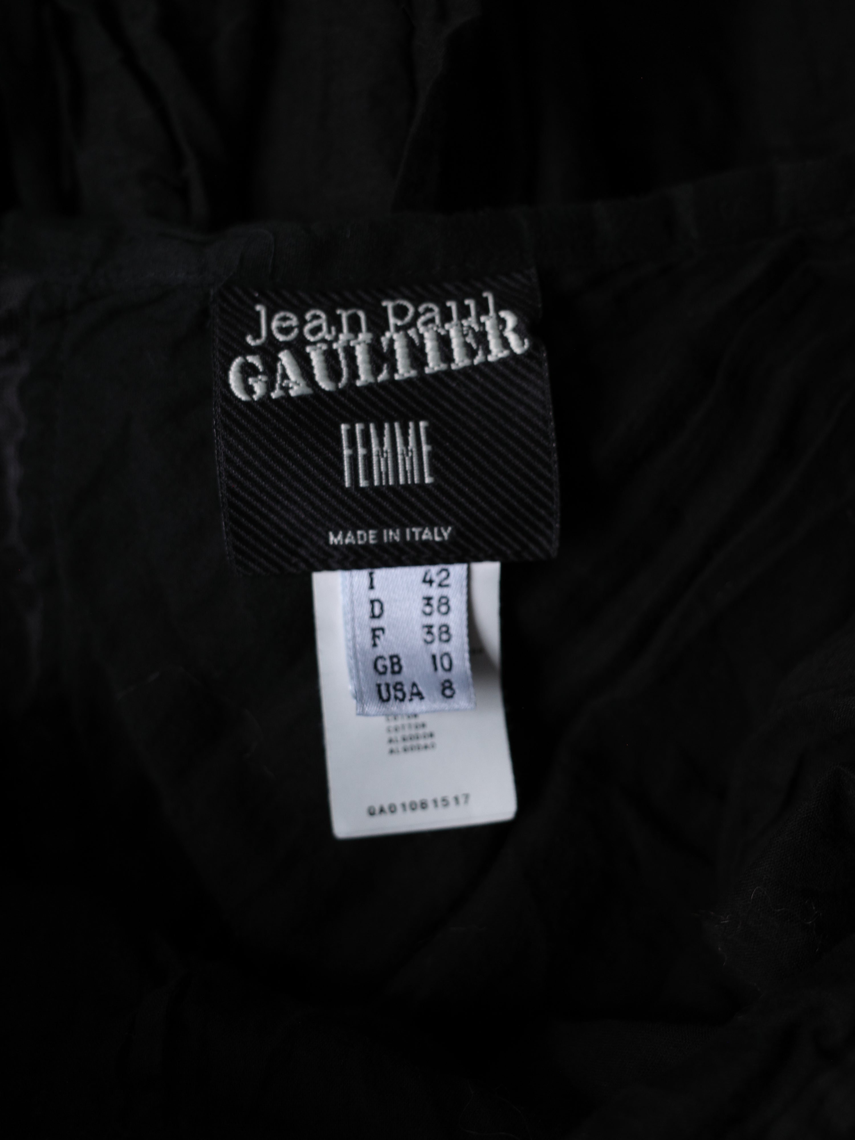 Jean Paul Gaultier Black Tiered Maxi Skirt