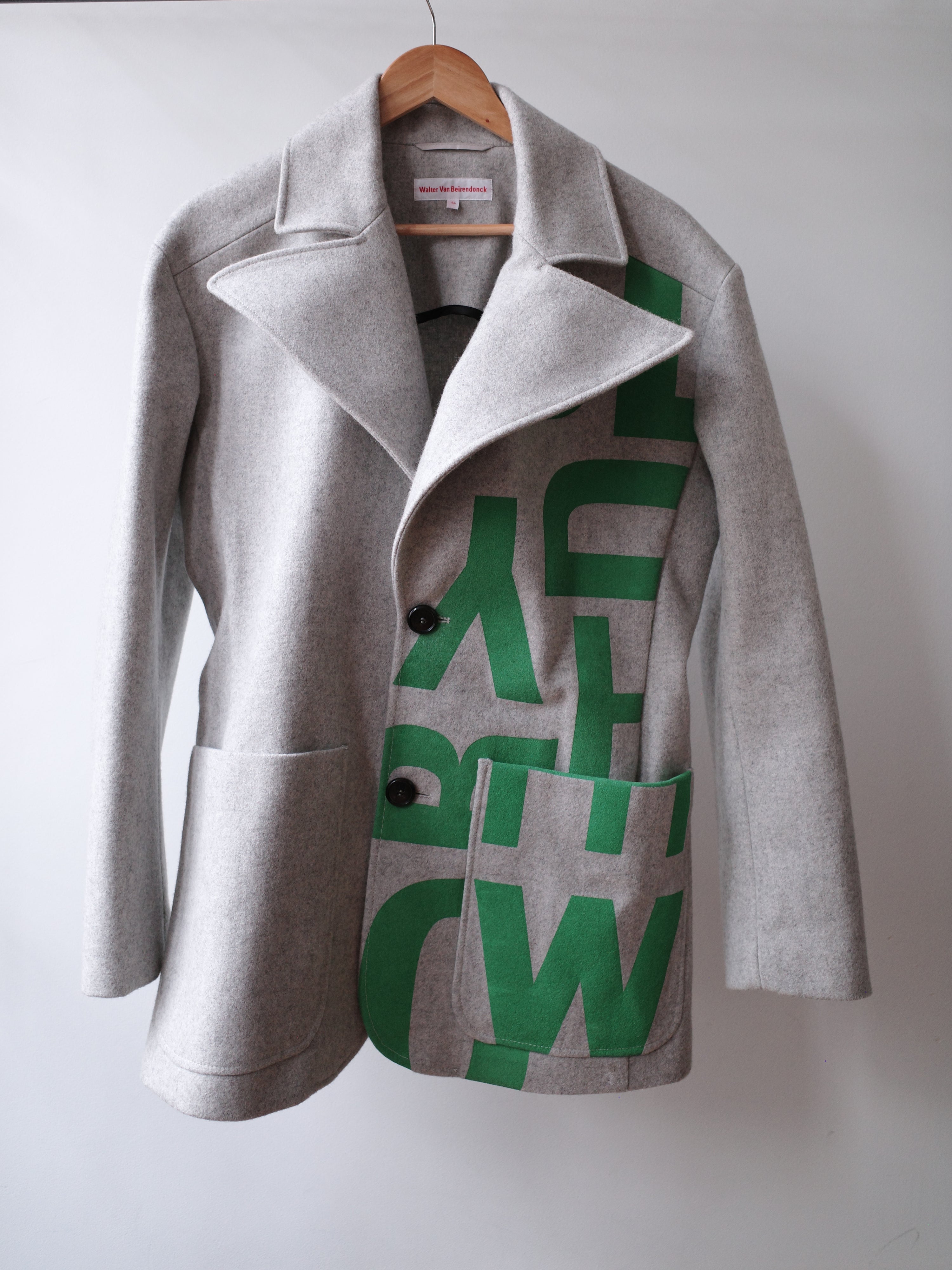Walter Van Beirendonck AW22/23 Graphic Wool Coat