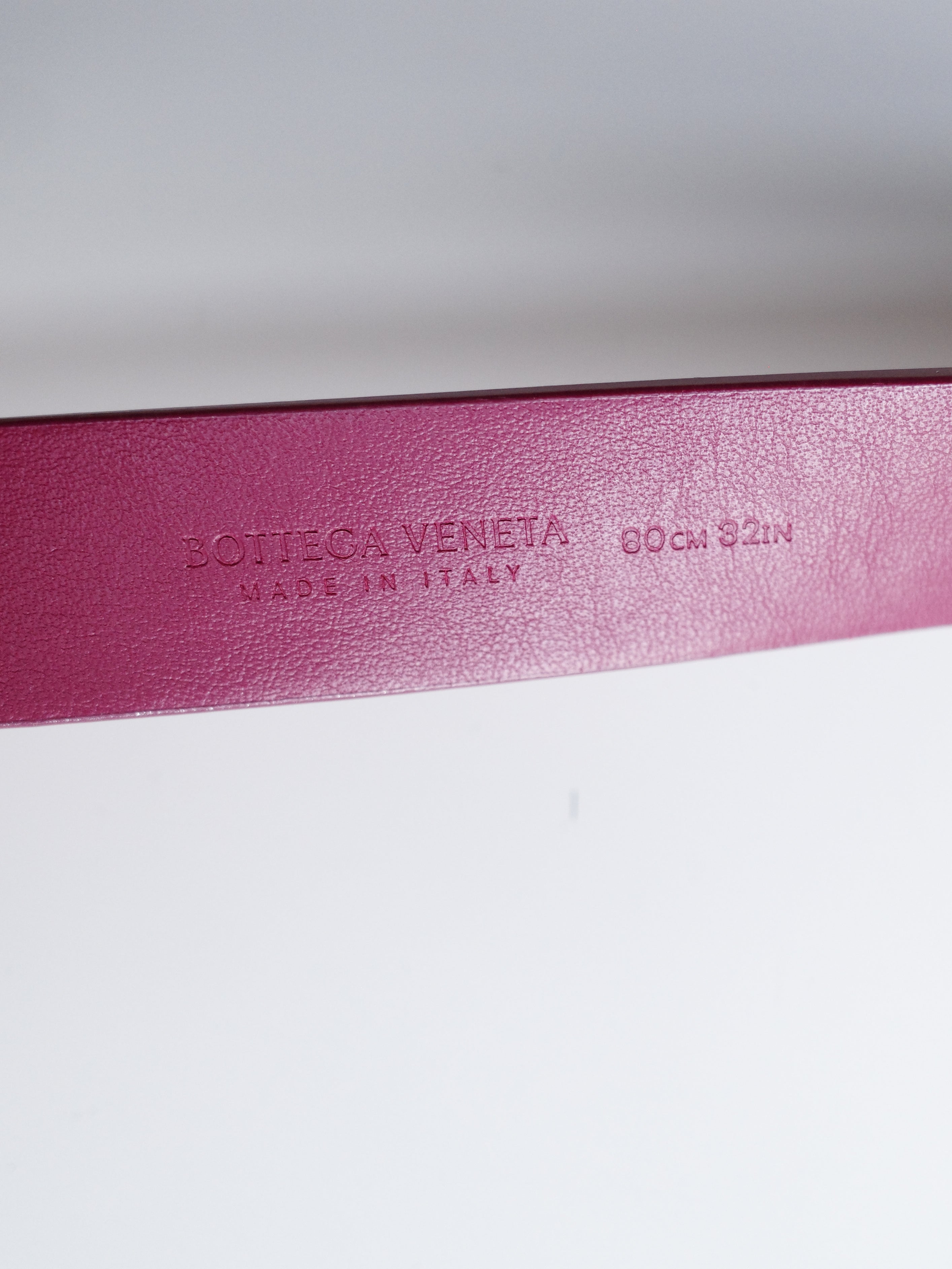 Bottega Veneta Pink Triangle Buckle Belt – FIRE 火