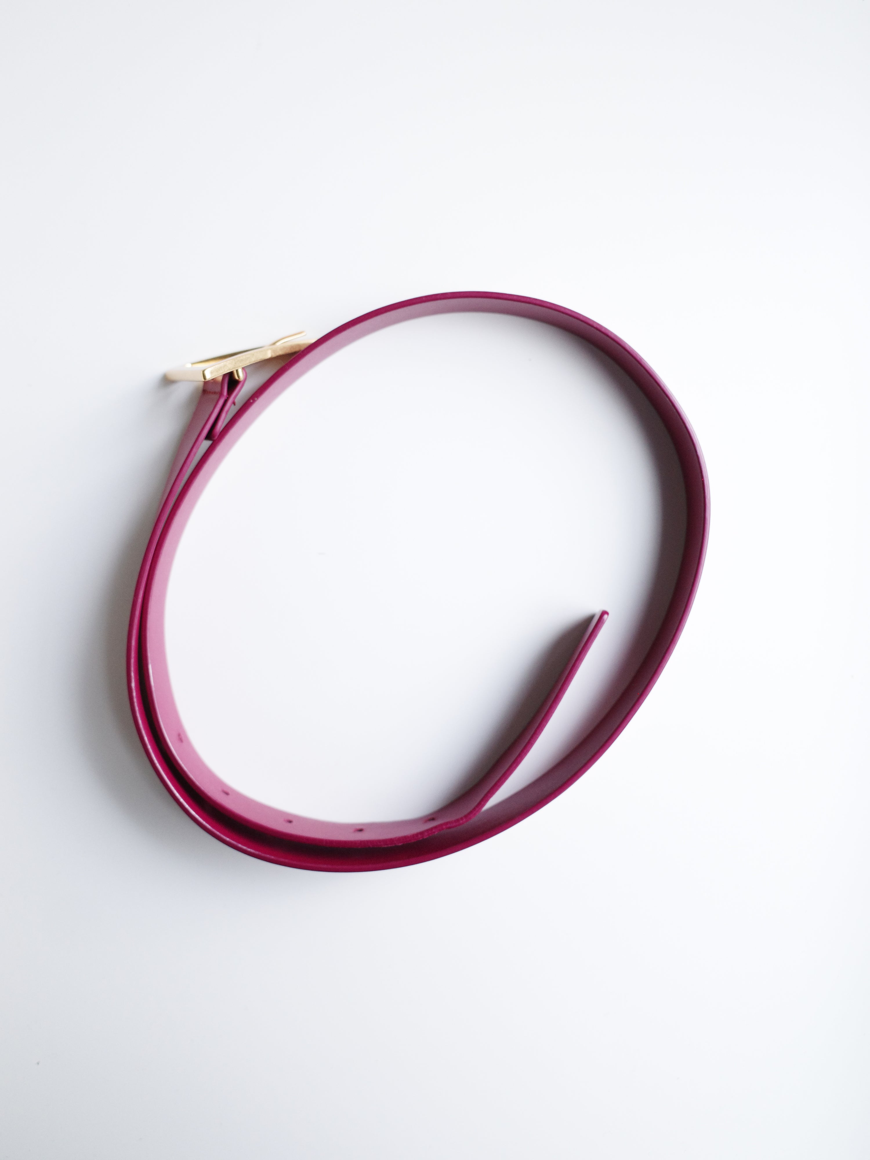 Bottega Veneta Pink Triangle Buckle Belt – FIRE 火
