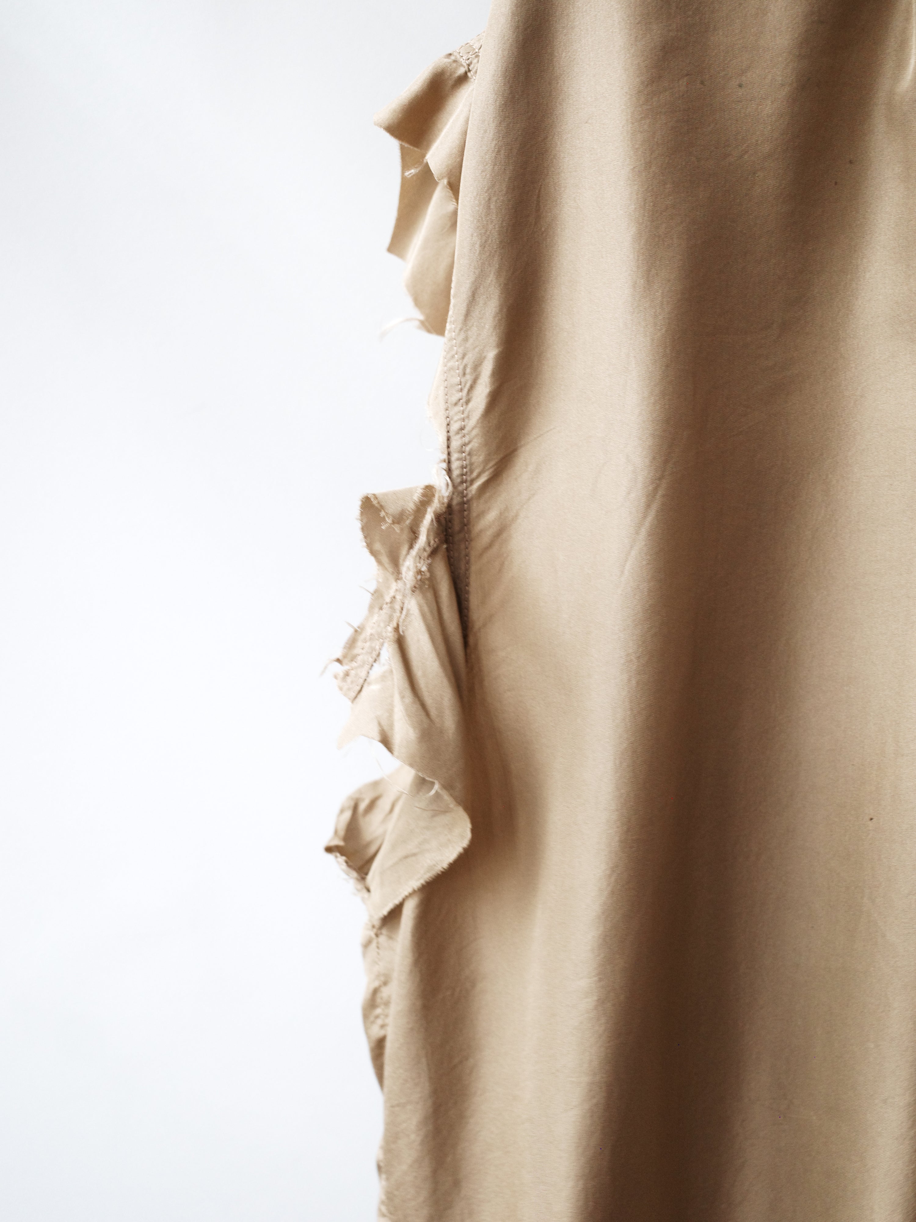 Yves Saint Laurent Deconstructed Gold Polo Shirt