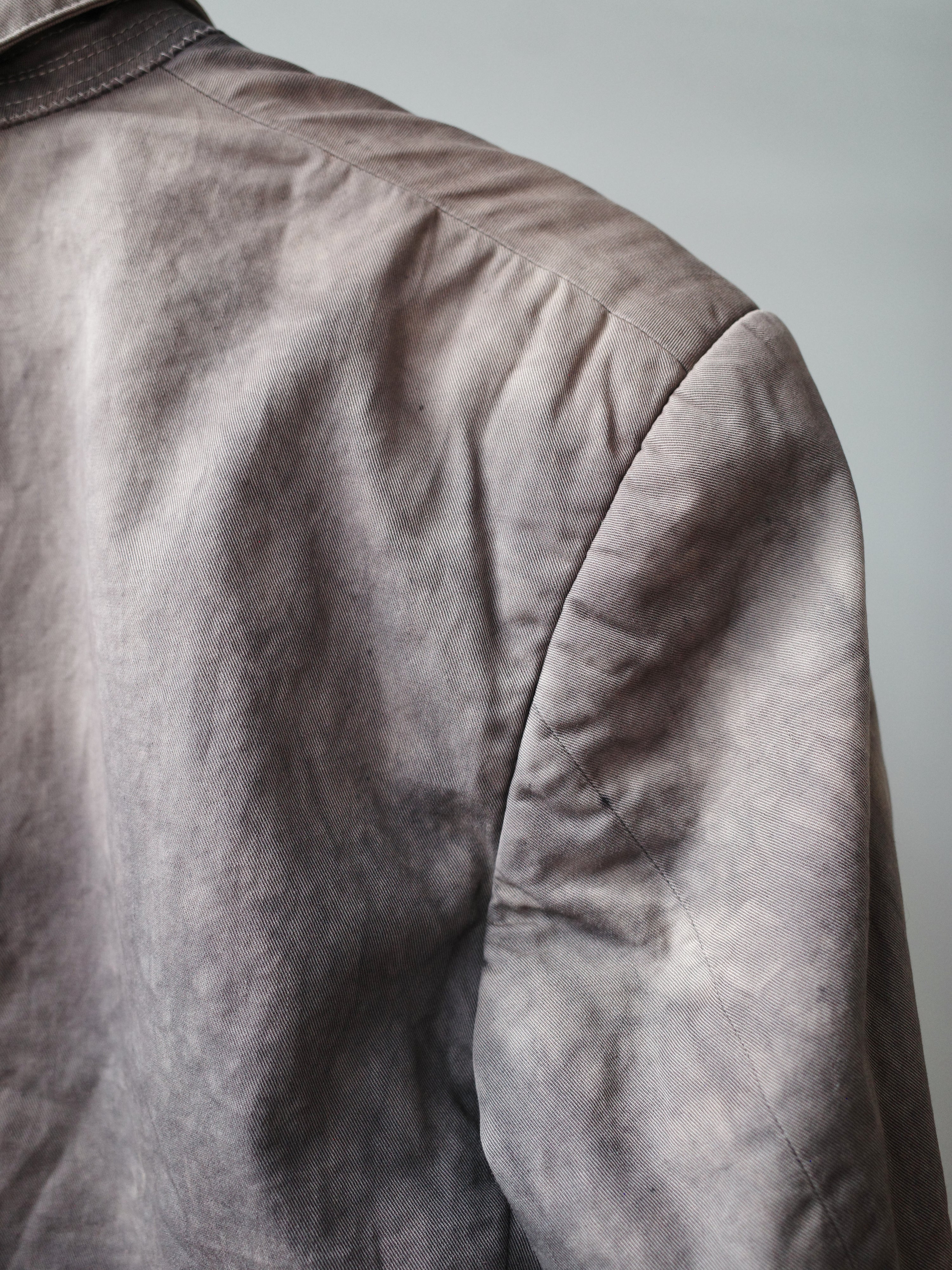 Y's for men Distressed Brown-Grey Cotton Blazer