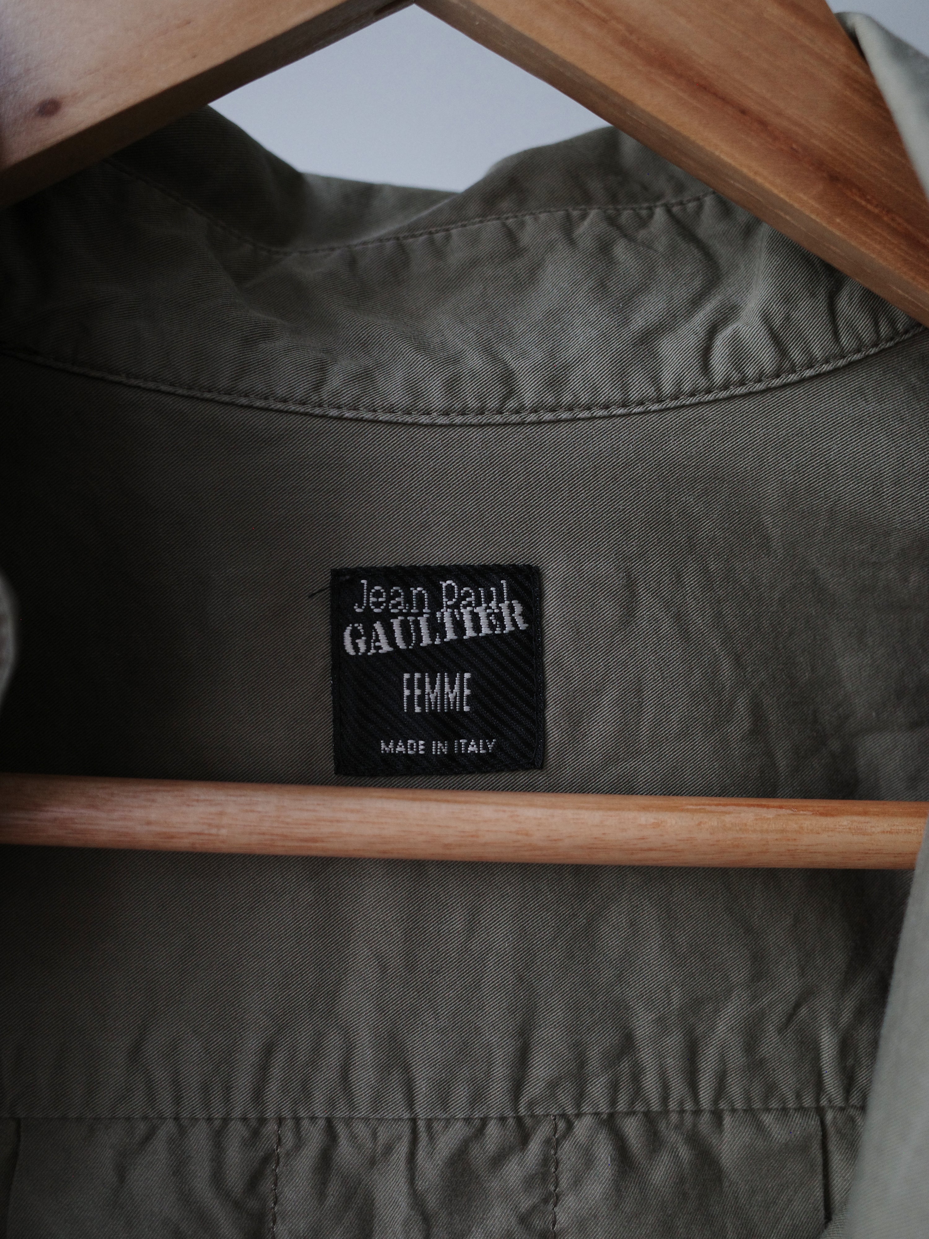 Jean Paul Gaultier Olive Military Shirt