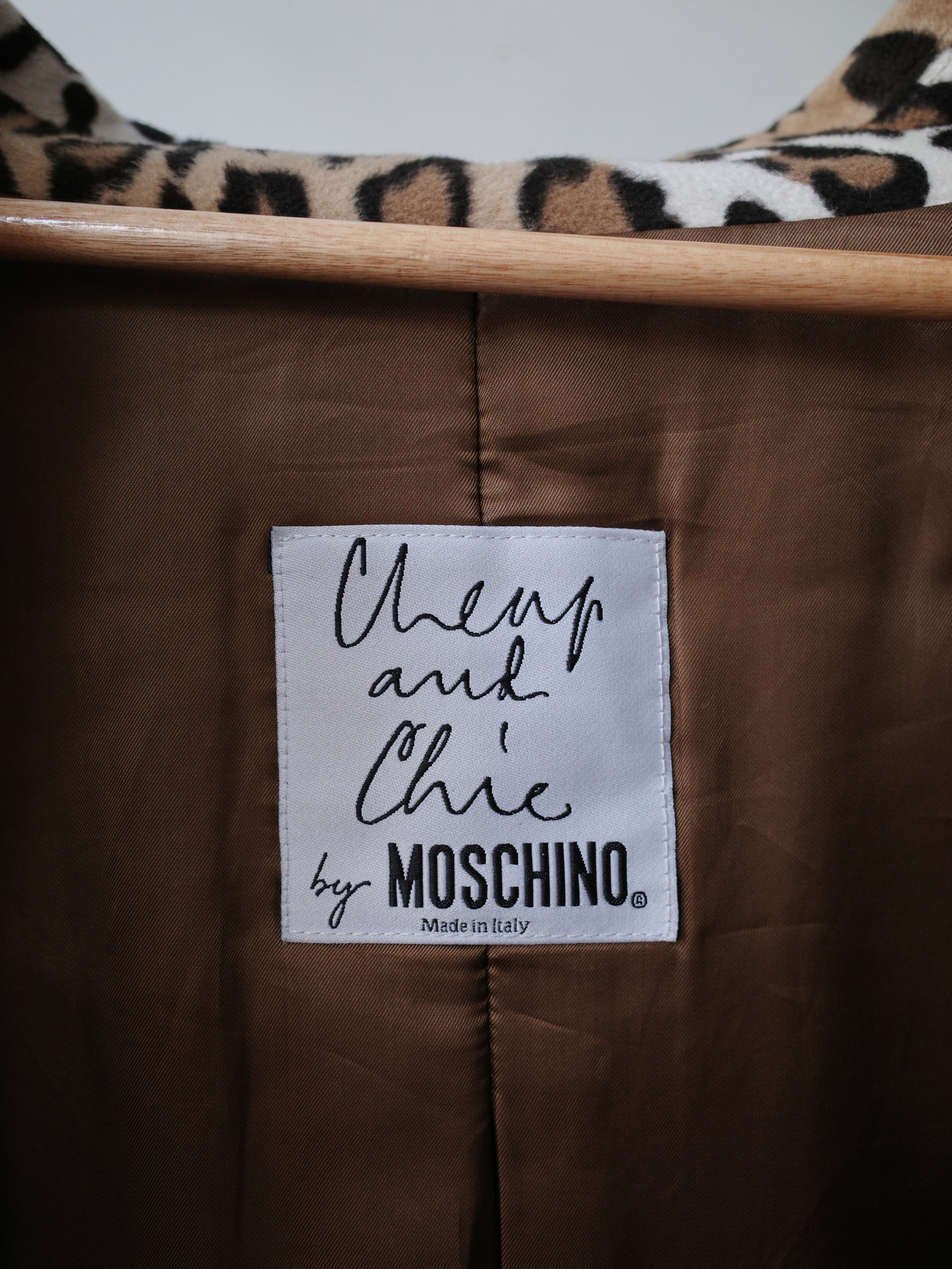 Moschino Cheap and Chic Leopard Print Coat