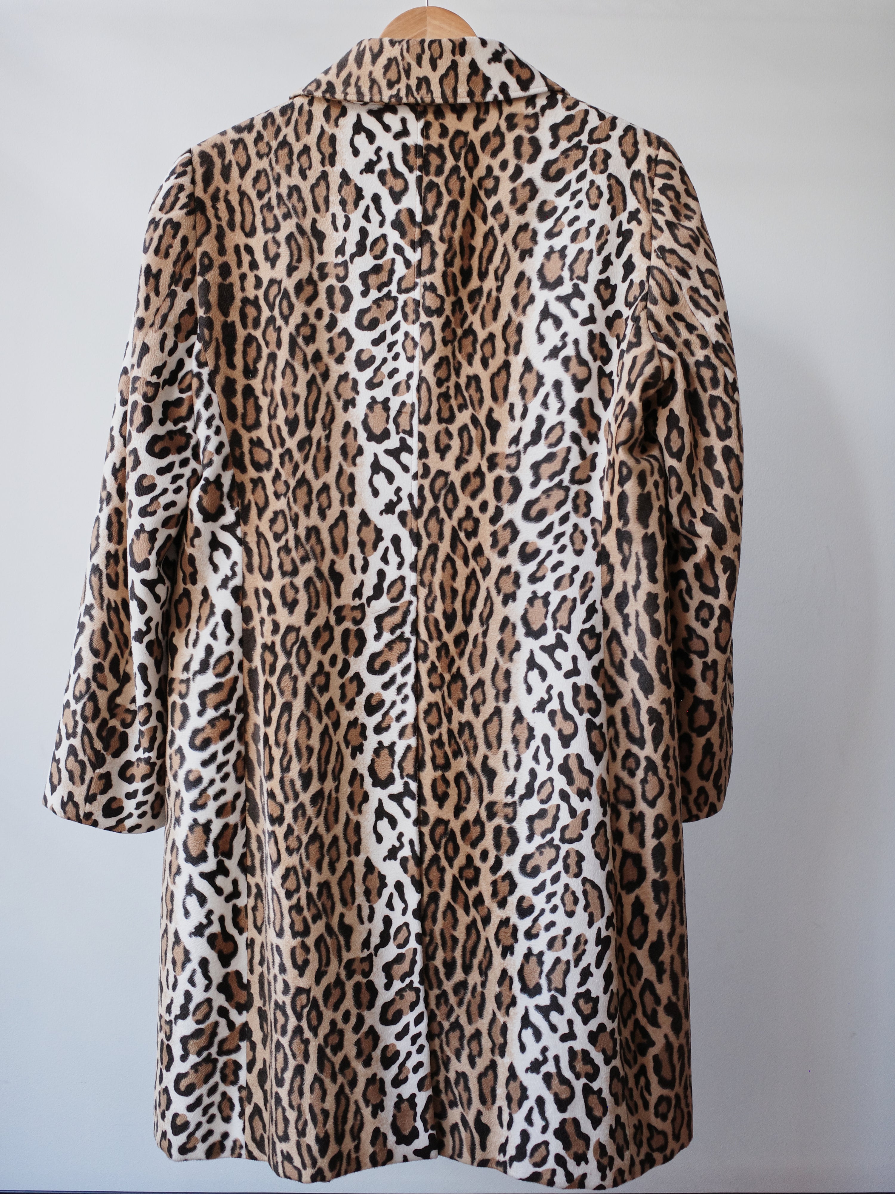 Moschino Cheap and Chic Leopard Print Coat