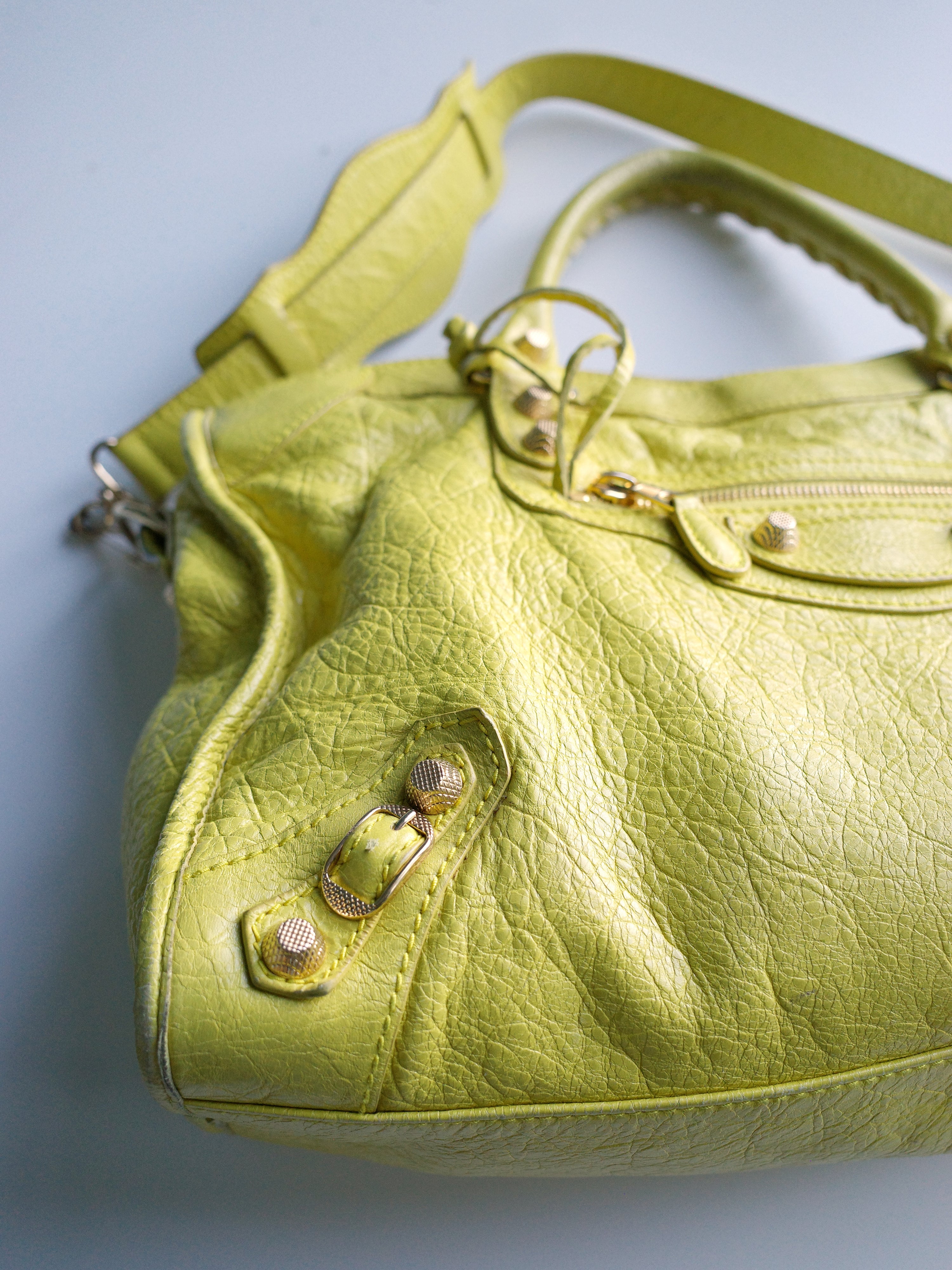 Balenciaga Bright Yellow Medium City Bag