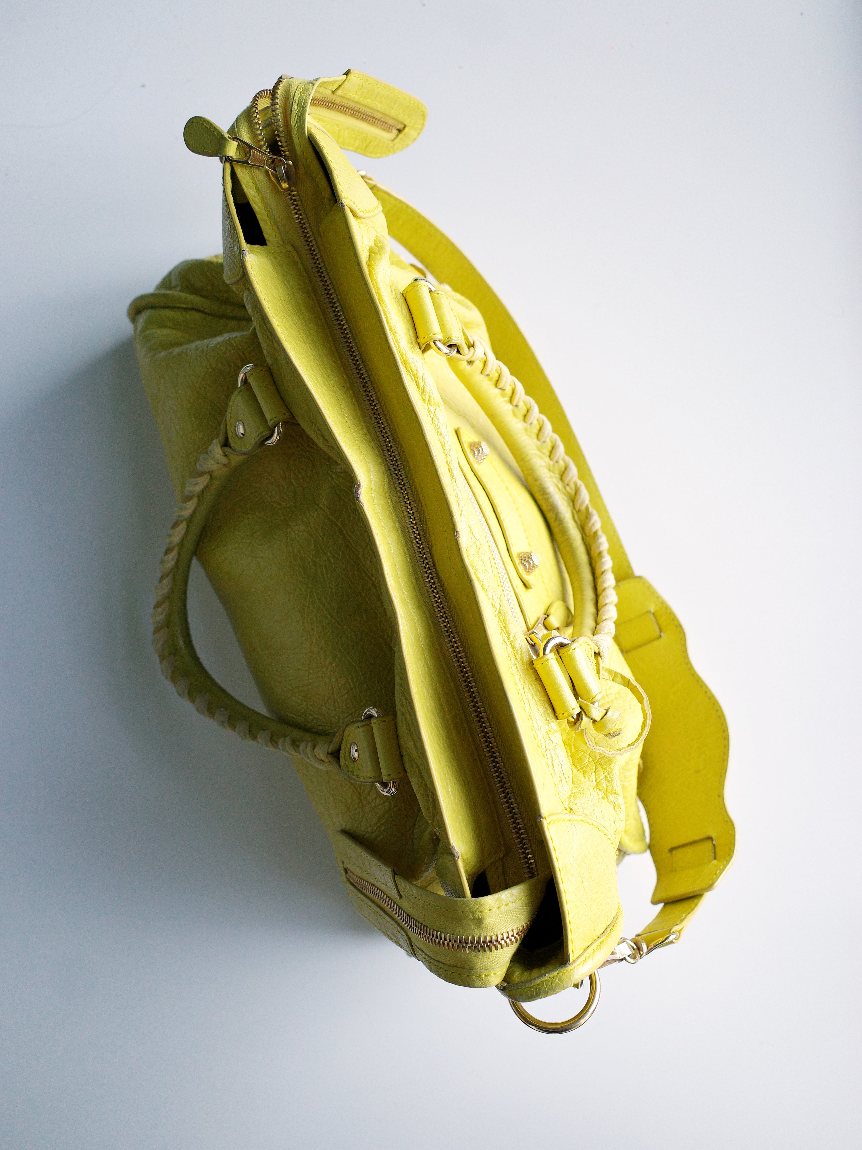 Balenciaga Bright Yellow Medium City Bag