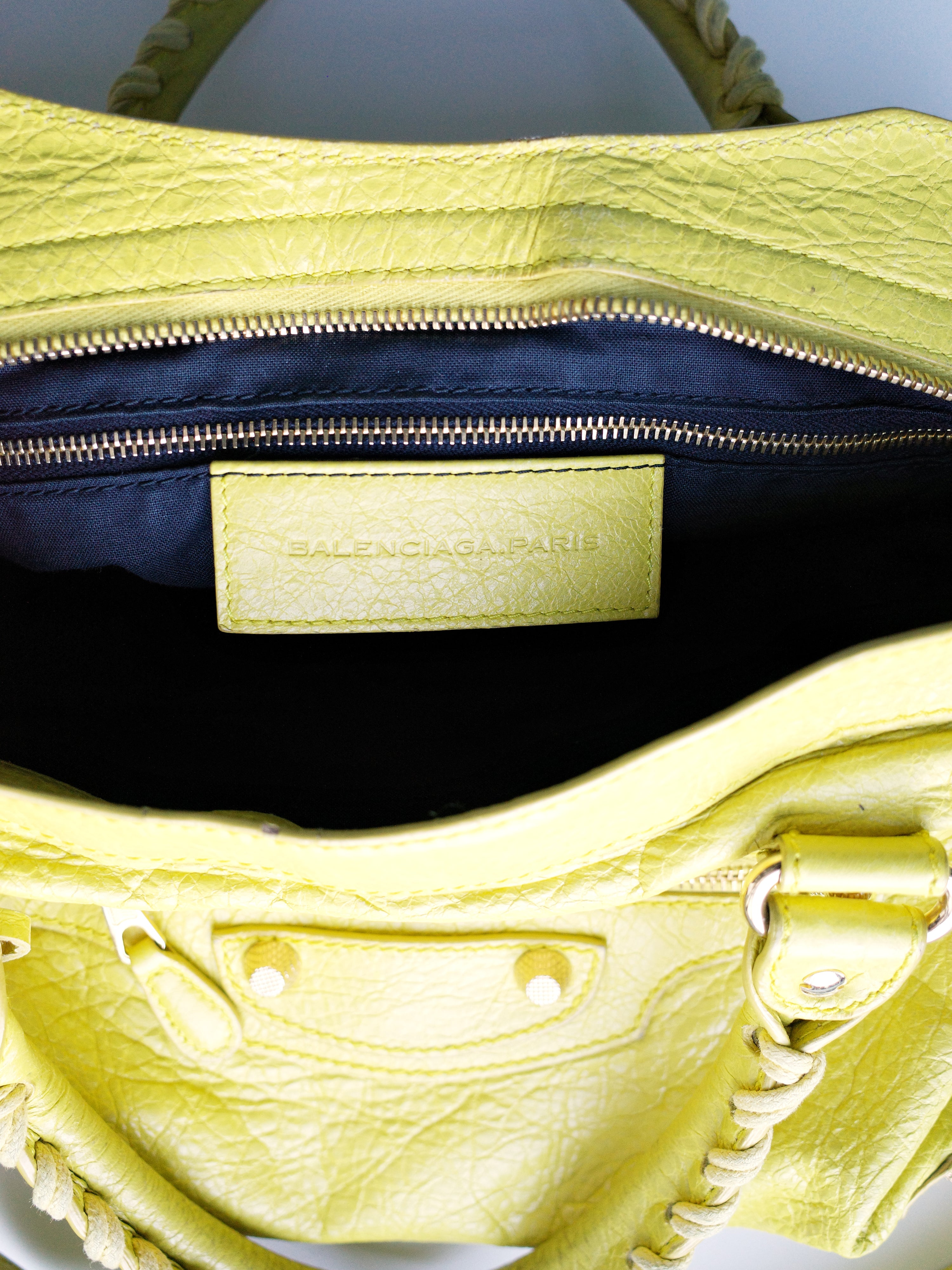 Balenciaga Bright Yellow Medium City Bag