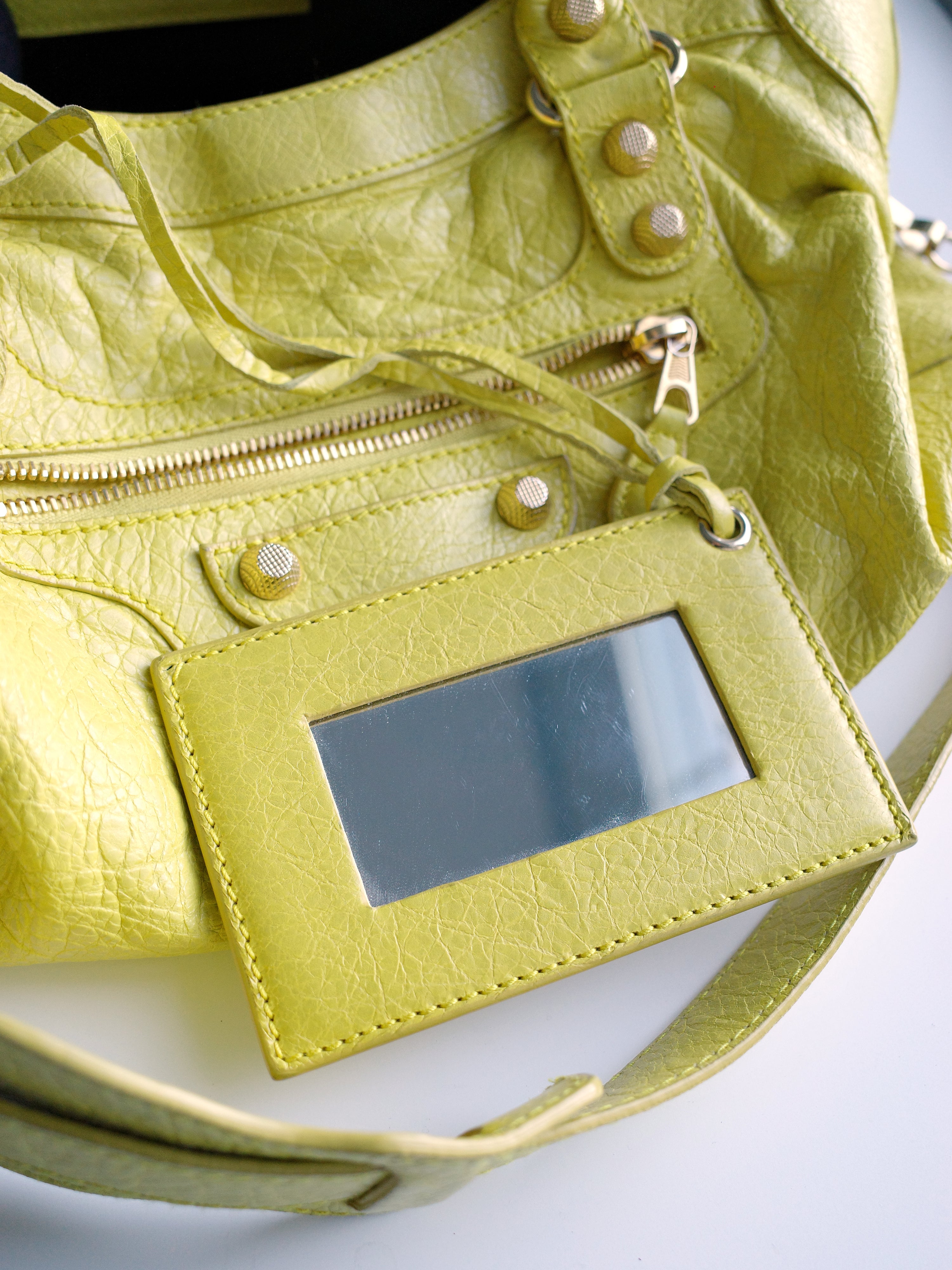 Balenciaga Bright Yellow Medium City Bag
