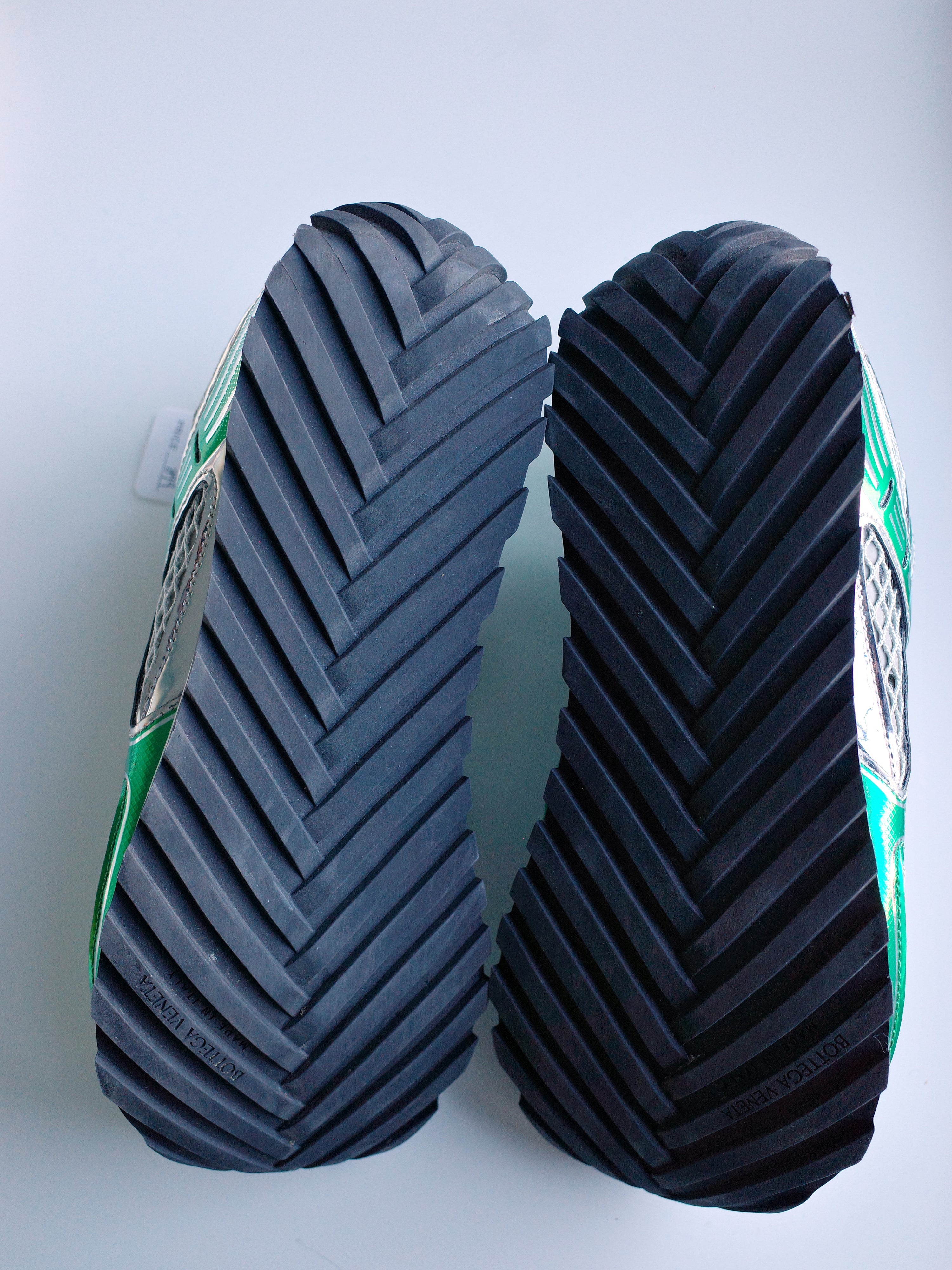 Bottega Veneta Iridescent Mesh Panel Sneakers