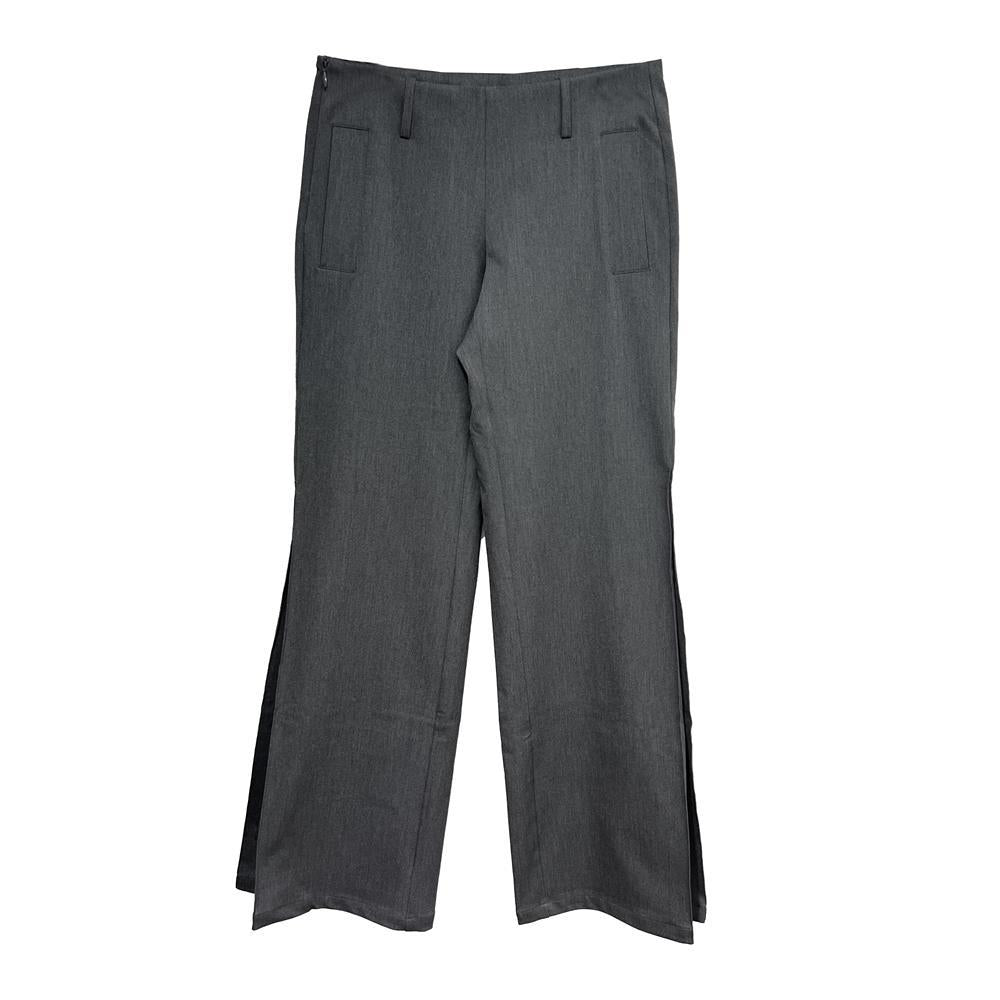 Pleated Suit Pants for Women Spring and Summer Low Waist Slightly Flared Casual Pants