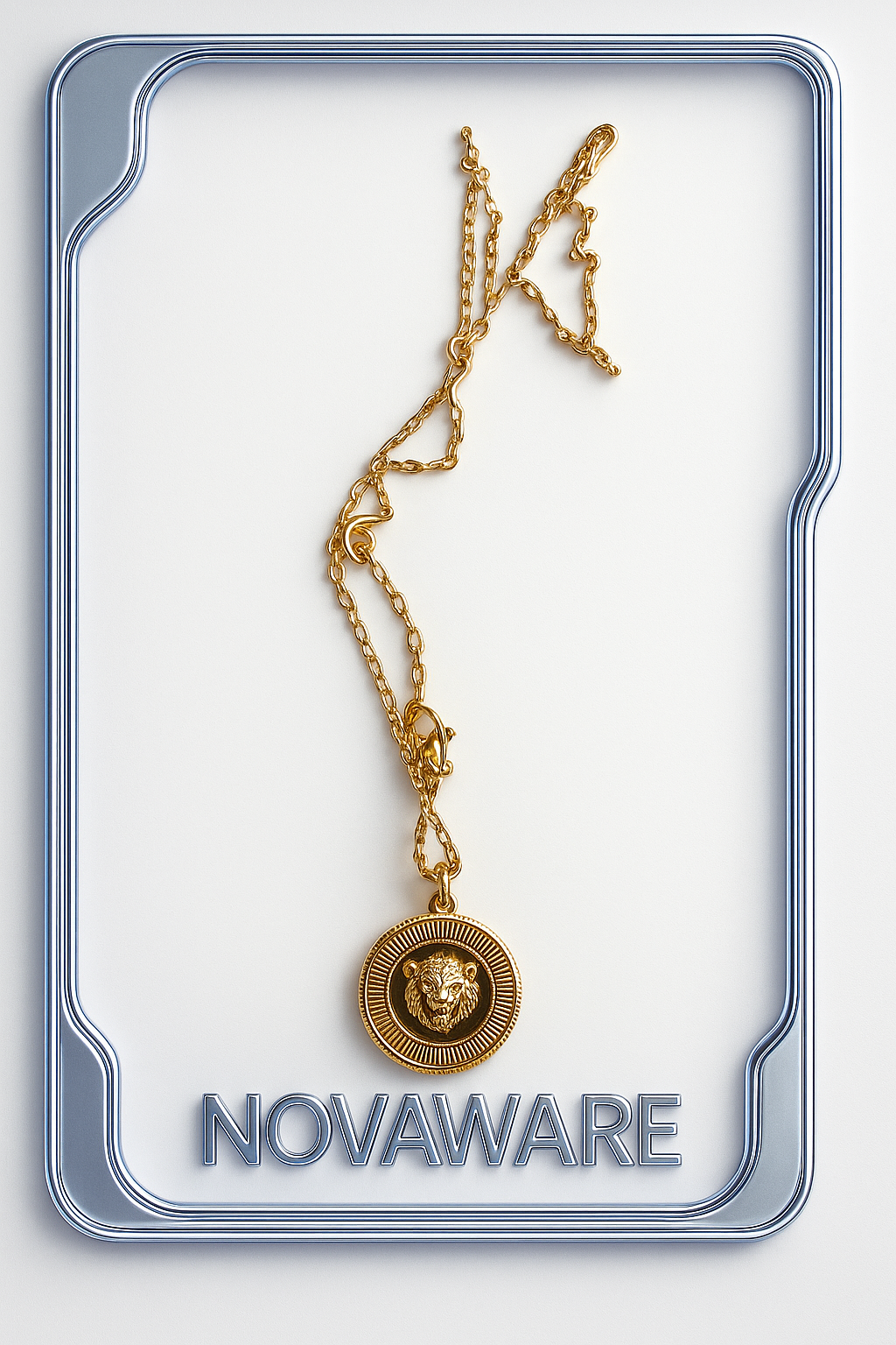 Versace Black Medusa Head Round Necklace