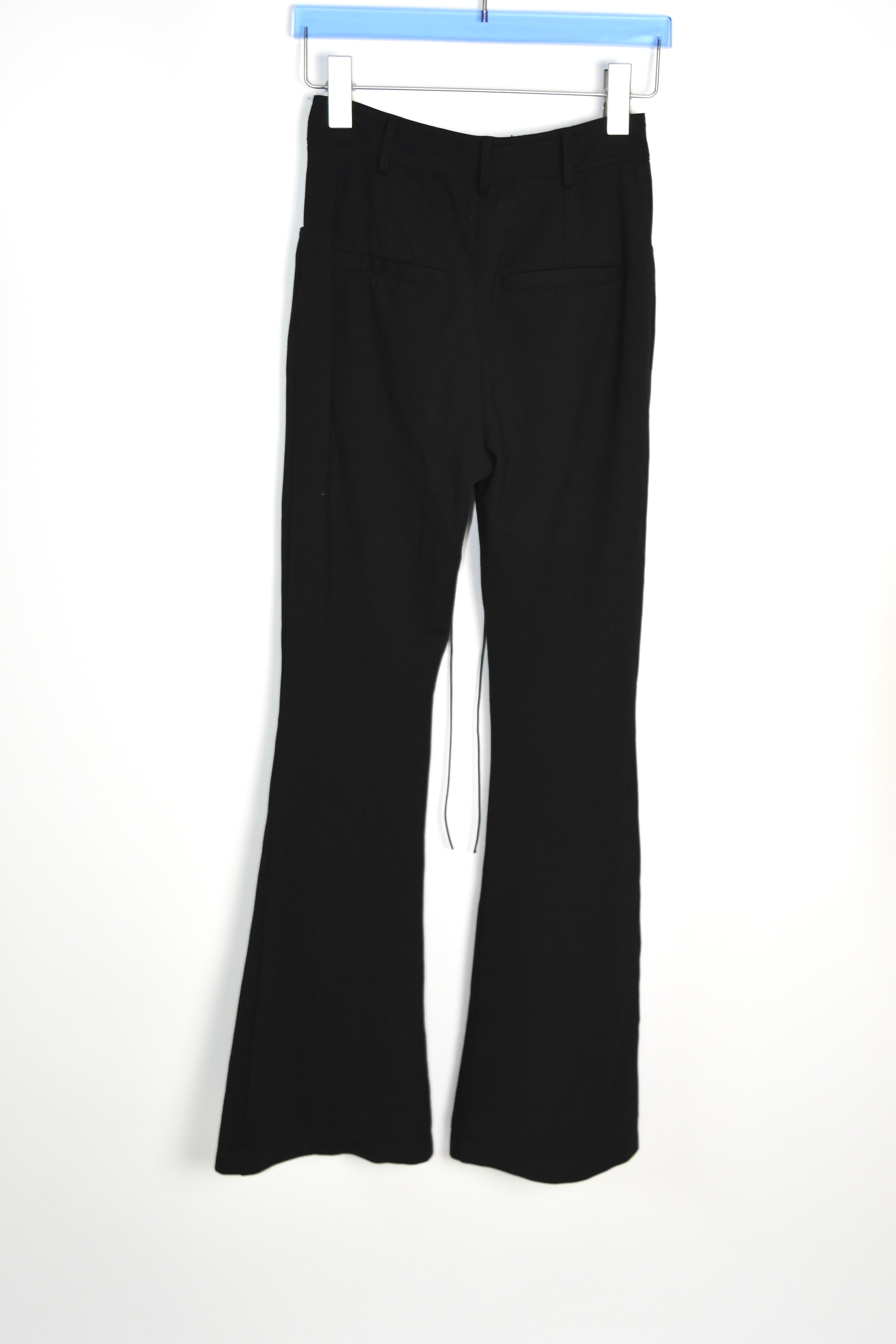 With You Black Lace-Up Flared Pants – Independent Designer Edition