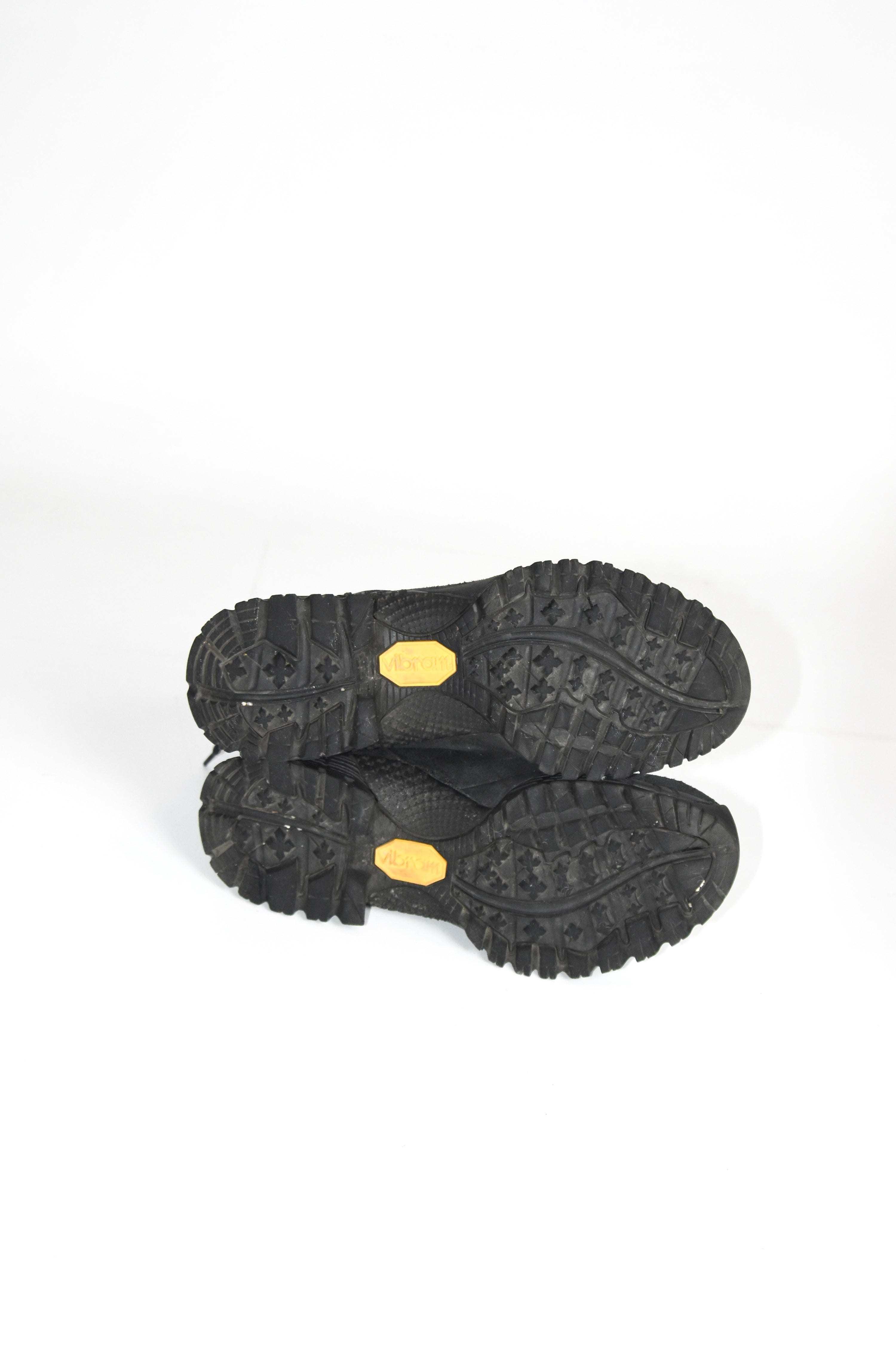 1017 ALYX 9SM Black Hiking Lace-Up Boots – Vibram Sole Tactical Utility Leather Boots