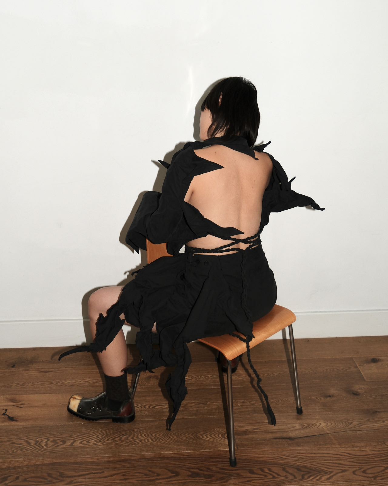 Yohji Yamamoto Origami Wire-Structured Shorts
