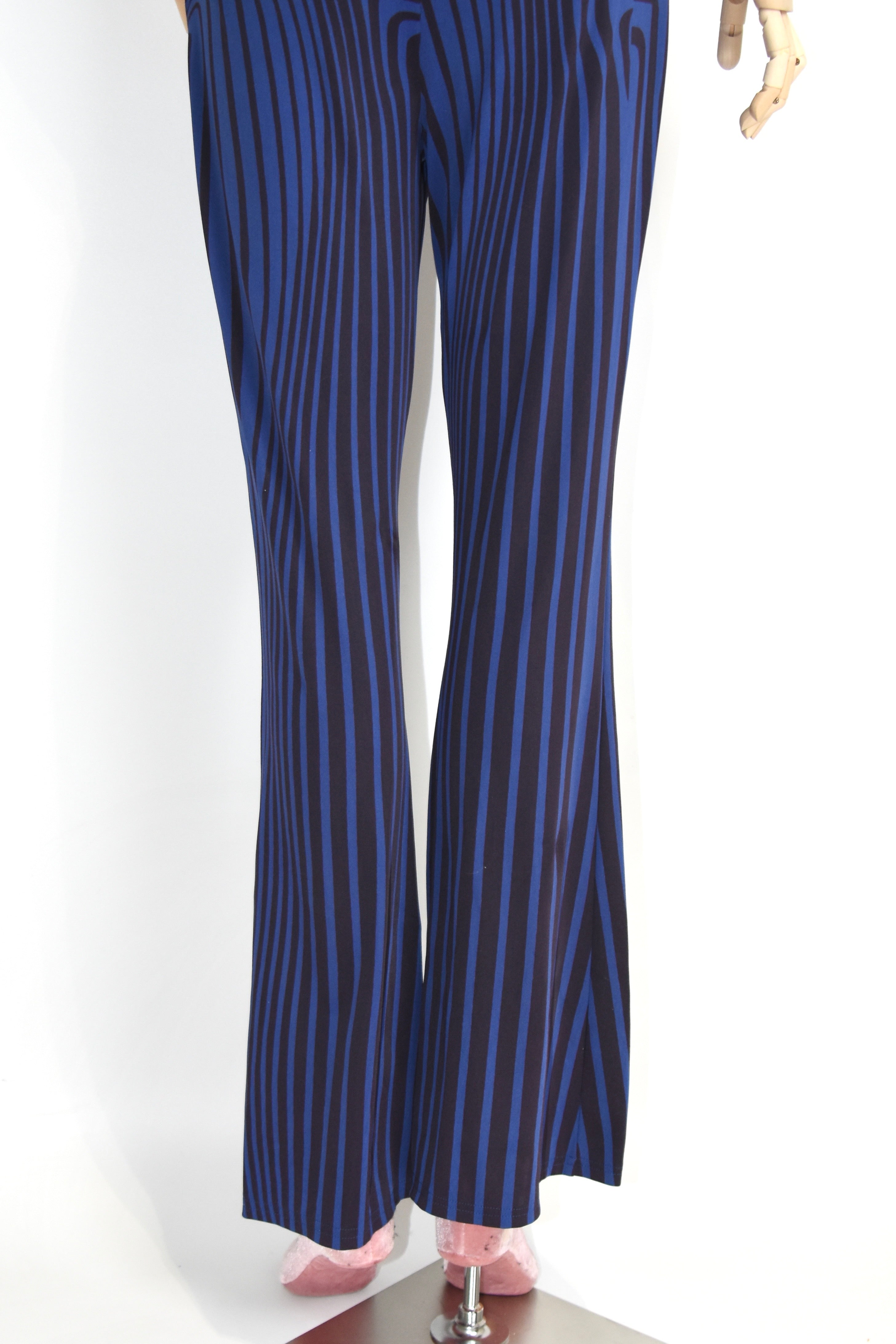 Jean Paul Gaultier S/S 1996 “Cyberbaba” Optical Illusion Flared Pants