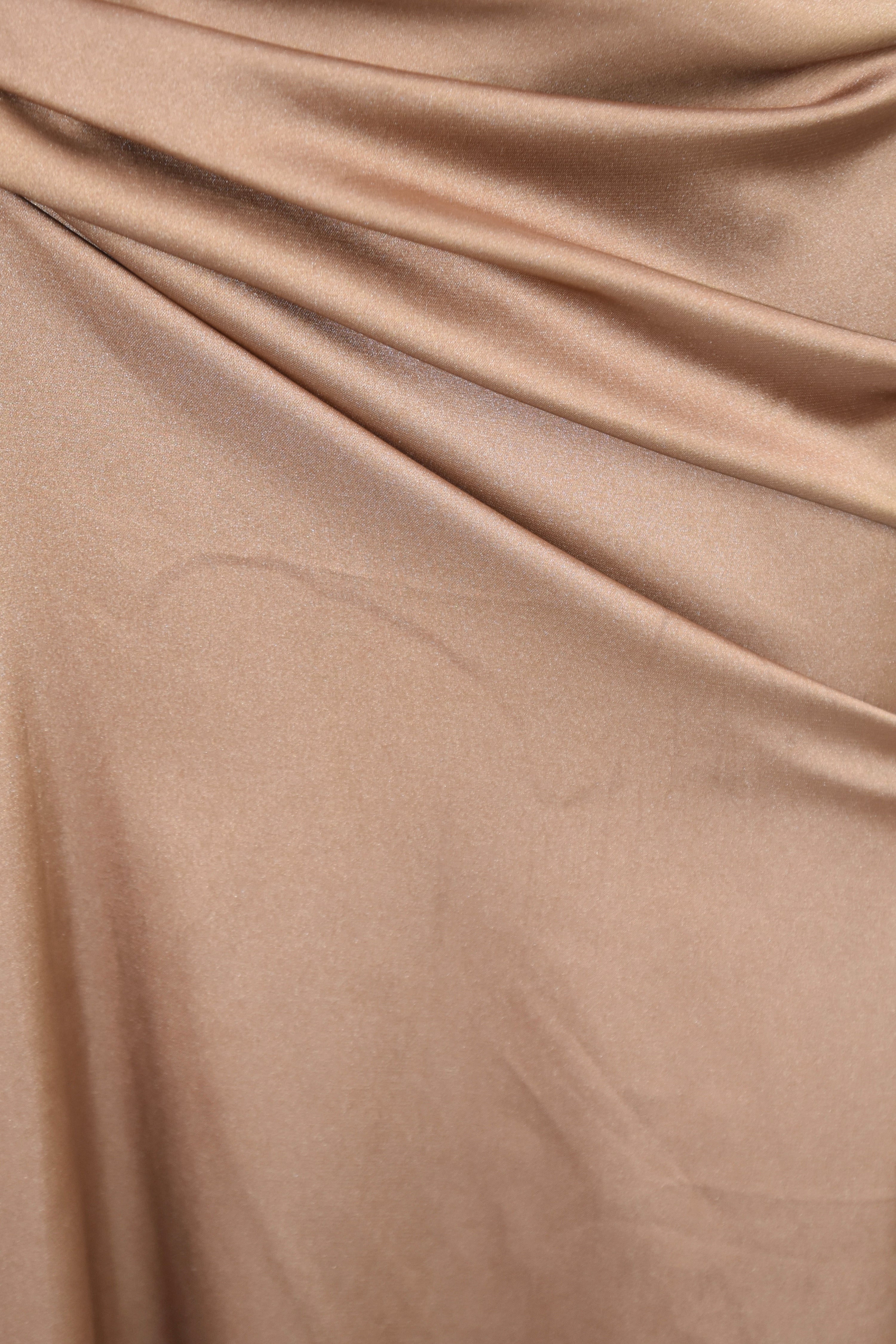 Versace Silk Draped Medusa Pin Skirt