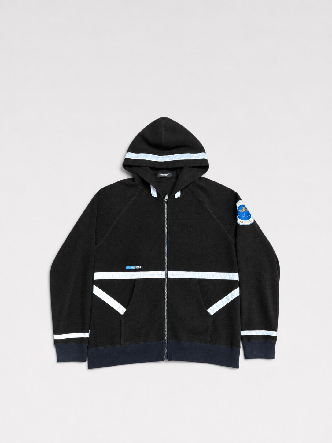 Undercover FW2001 “Space Odyssey” Fleece Hoodie Jacket – Archive Astronaut Patch Technical Outerwear