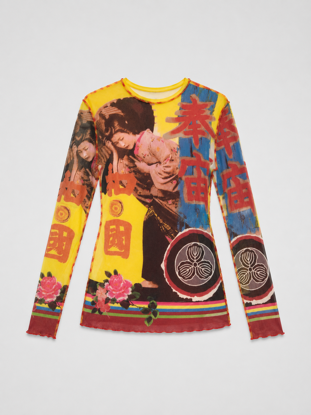 Jean Paul Gaultier "Geisha Illusion" Mesh Top