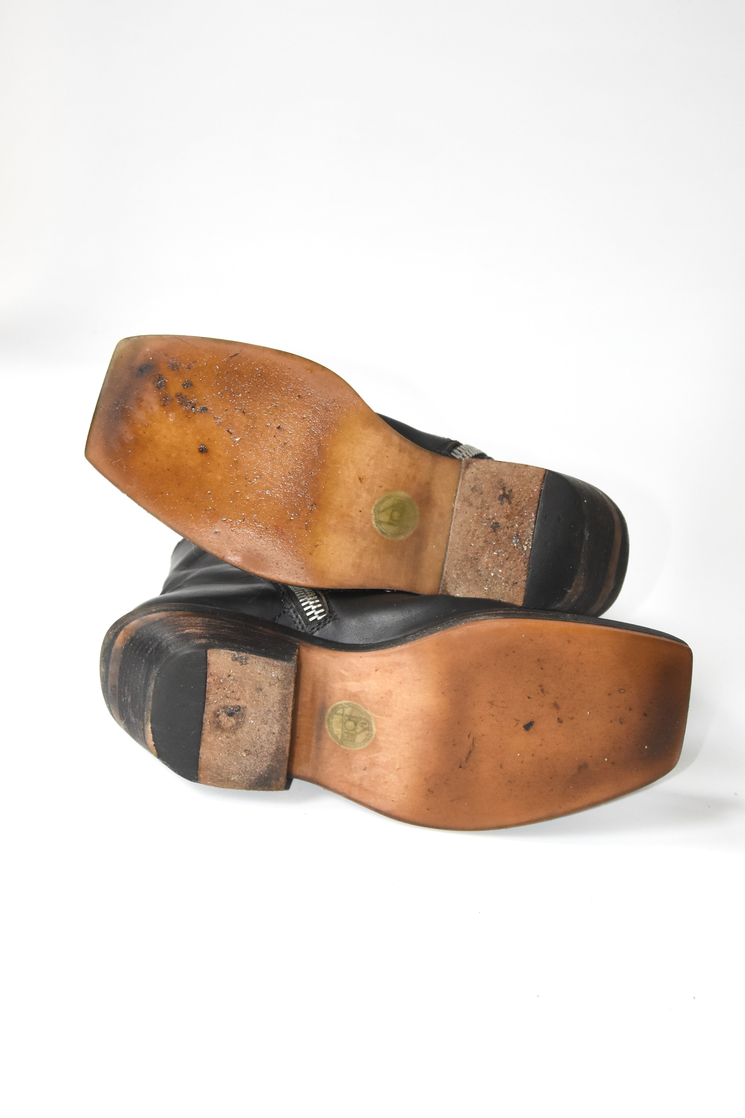 ION by Achilles Ion Gabriel Square-Toe Side-Zip Boots