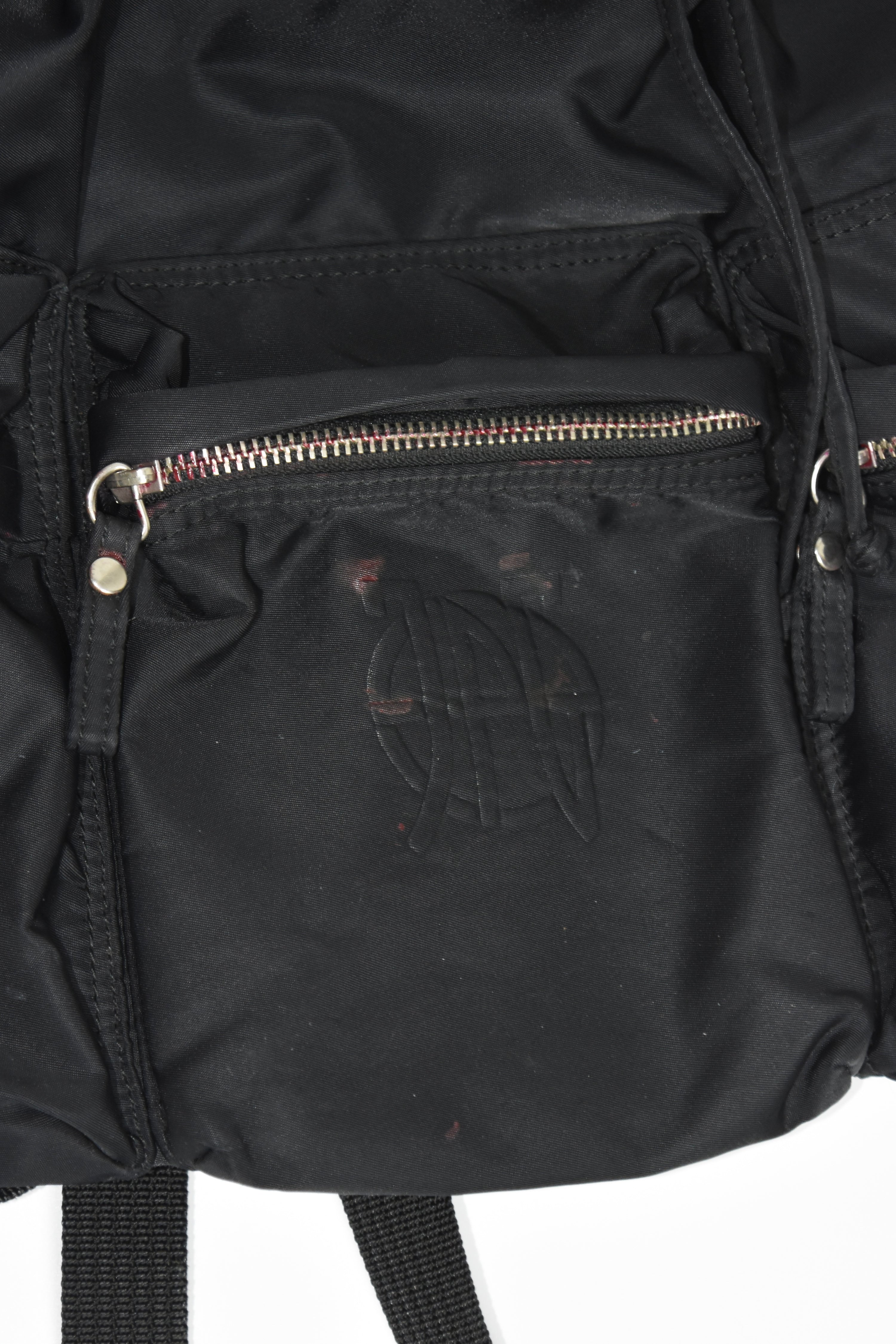 Jean Paul Gaultier 90s Nylon Drawstring Backpack