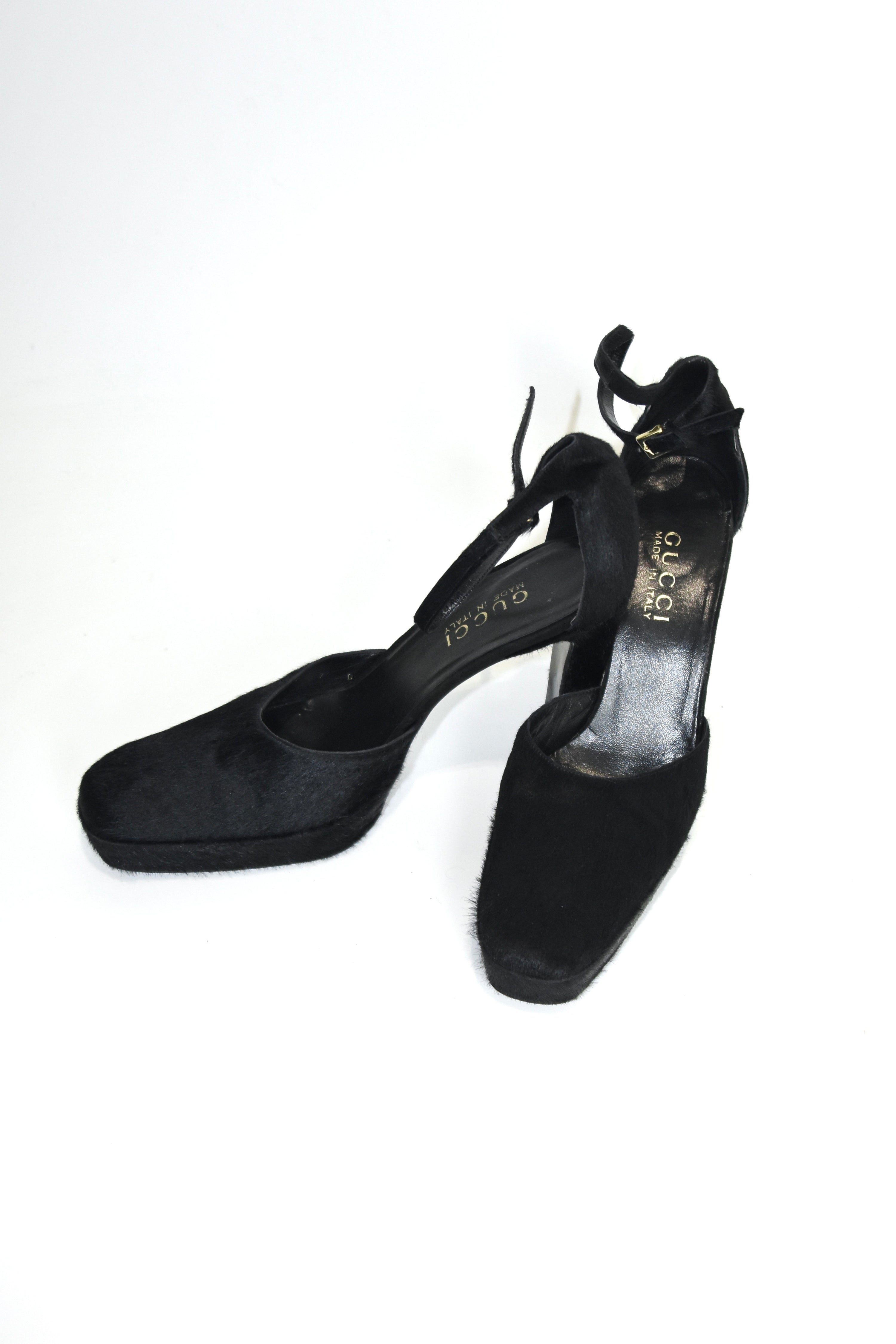 Gucci by Tom Ford 1996 Pony Hair Horsebit Heels