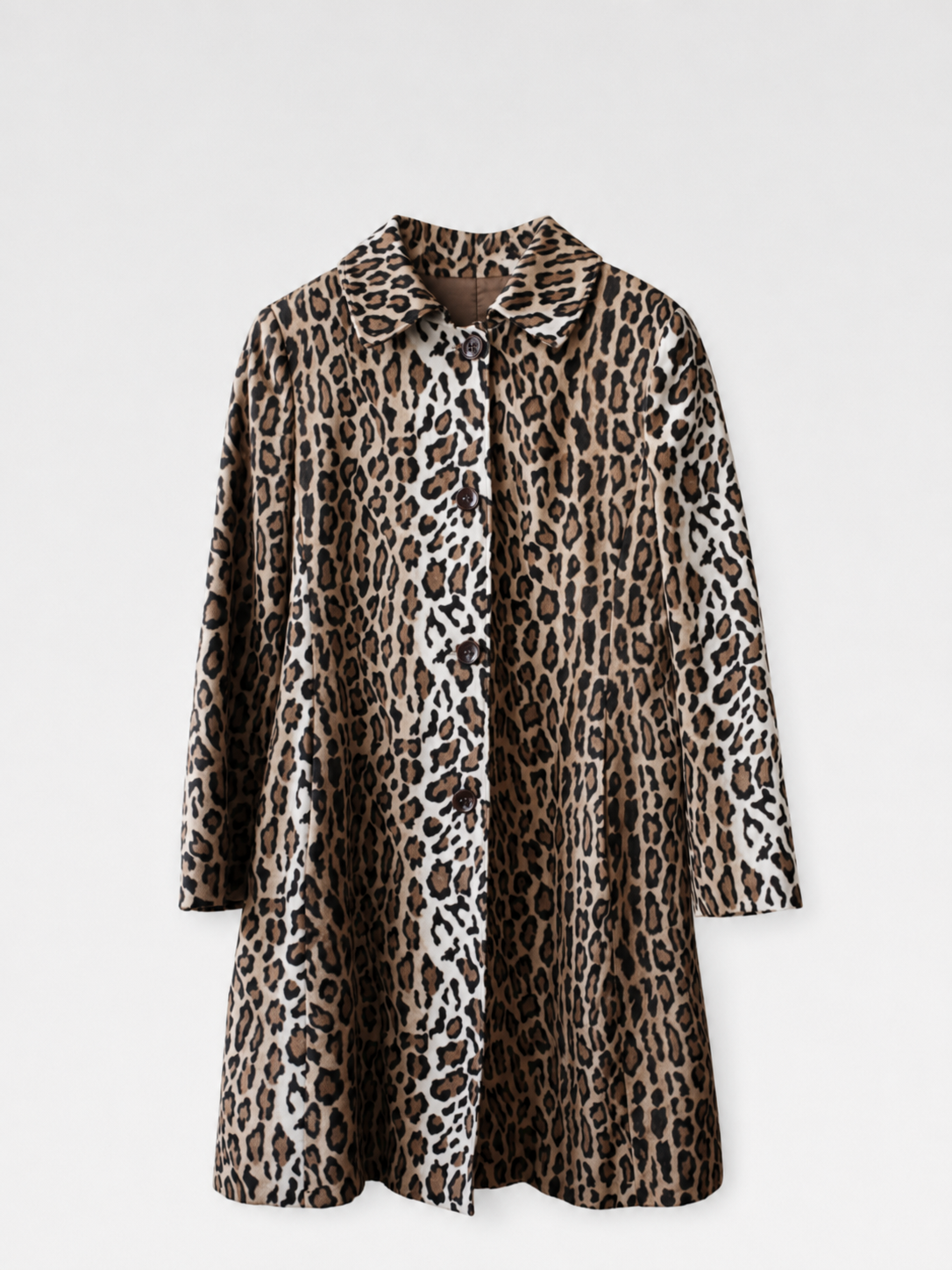 Moschino Cheap and Chic Leopard Print Coat