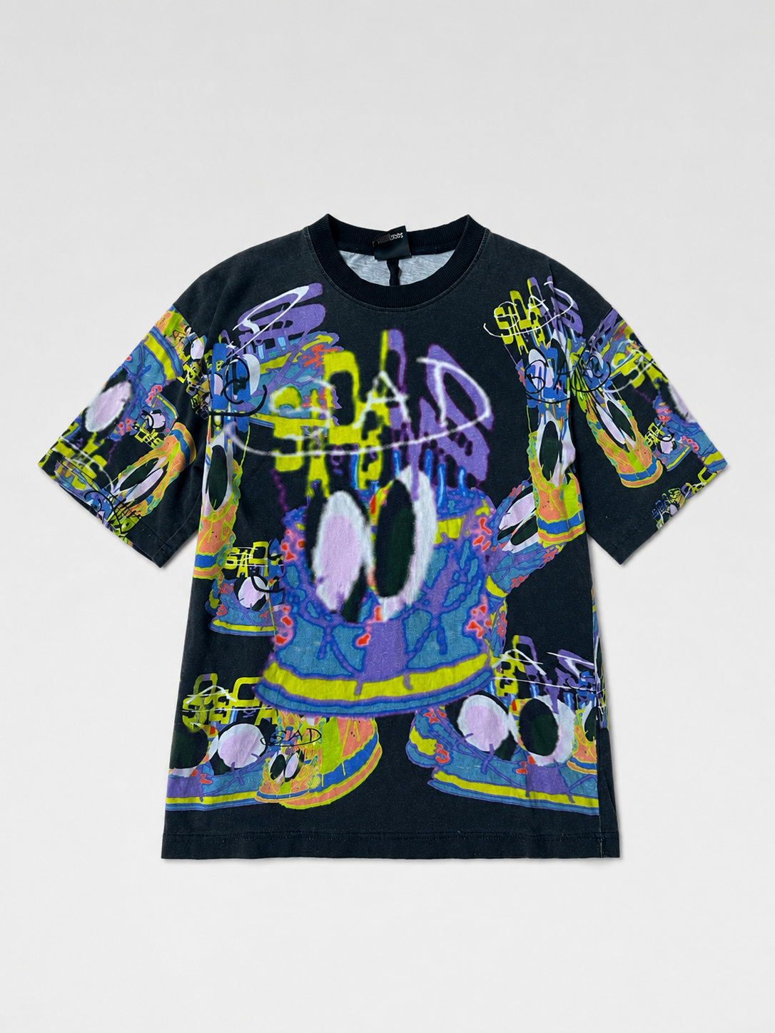Sad Life Yung Lean X Sad Boys Graphic T-Shirt Graffiti Print Y2K Streetwear Unisex Tee