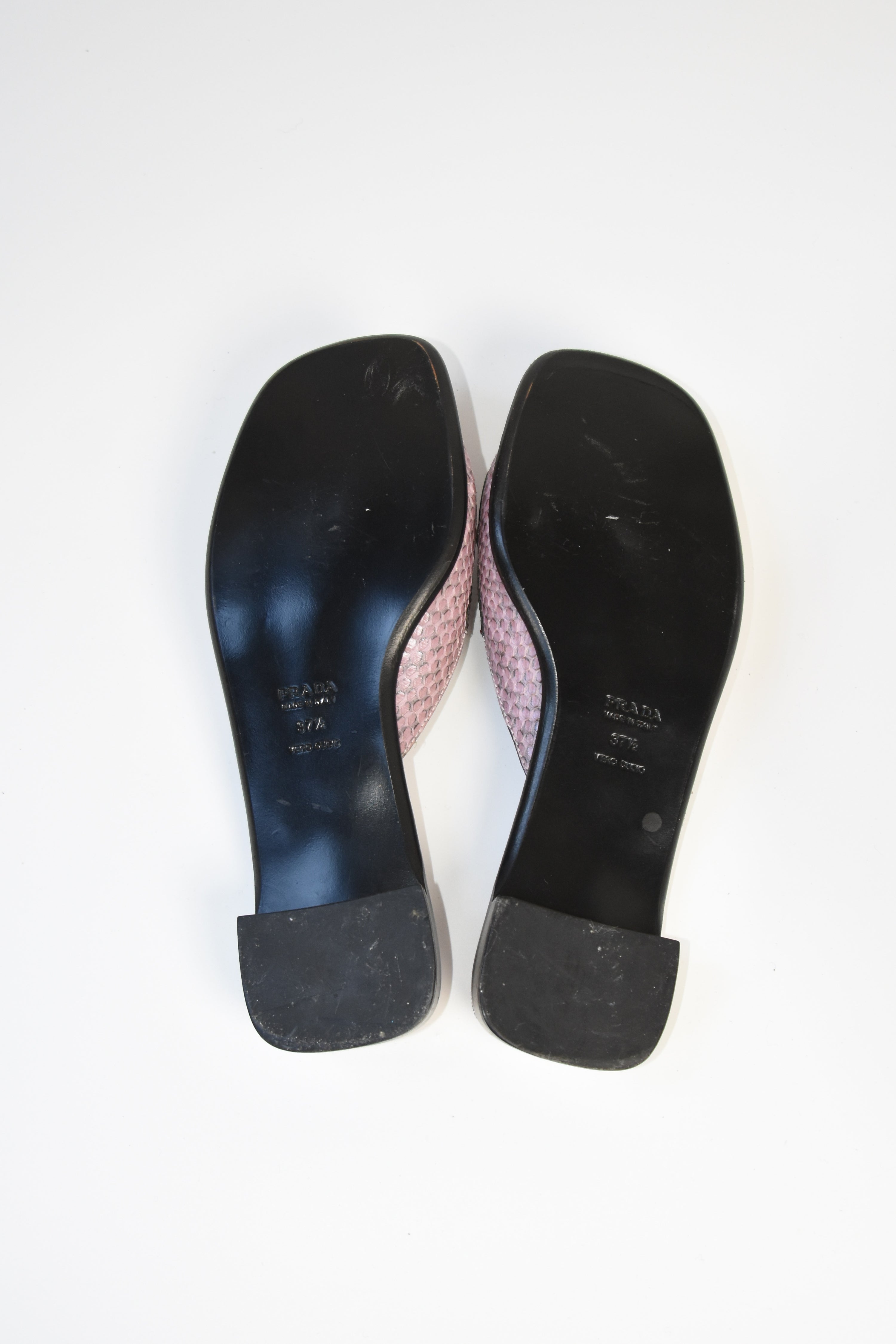 Prada Vintage Heart Icon Sandals in Purple