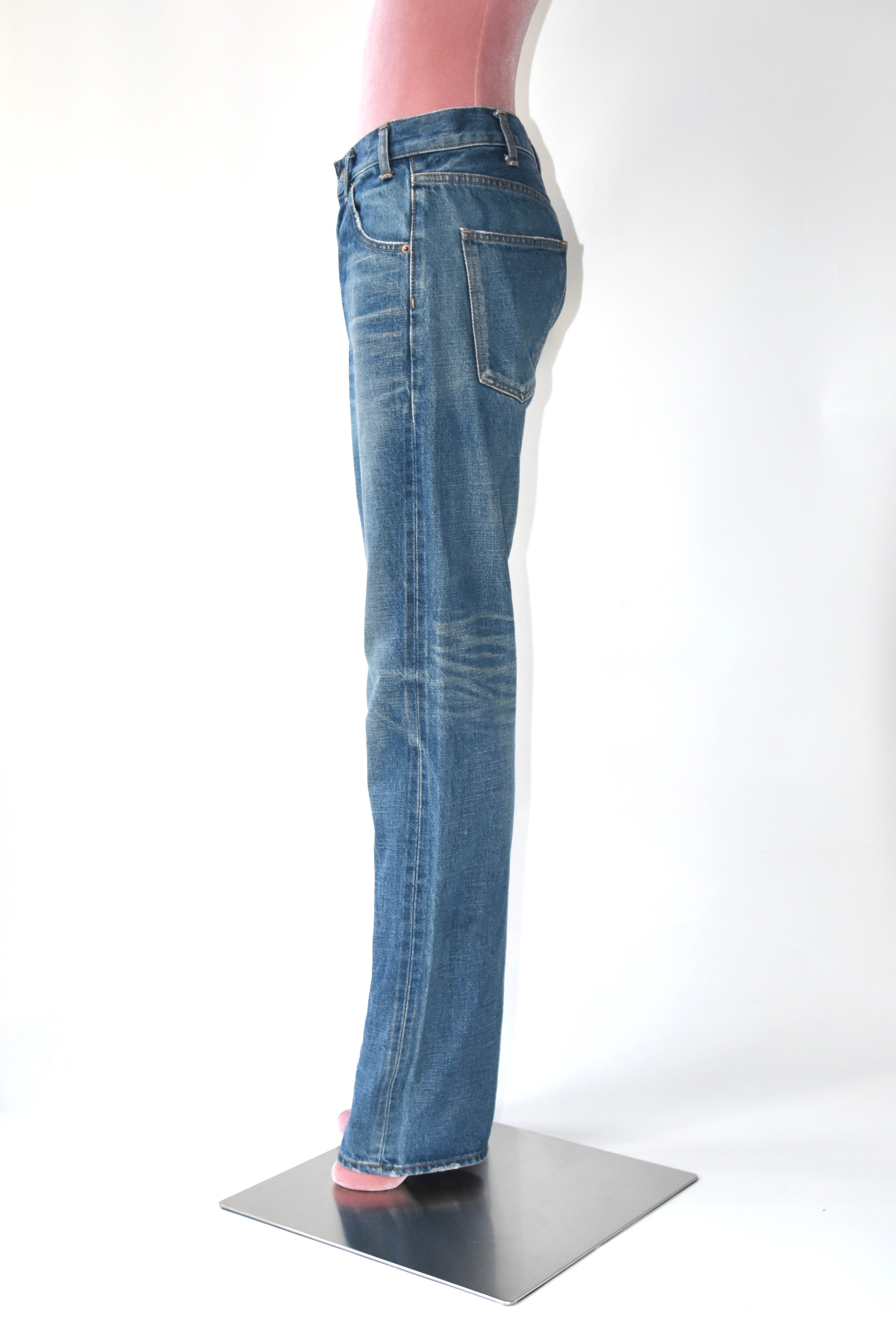 CELINE Homme by Hedi Slimane “W ST 003” Vintage Wash Straight Denim – Men’s Size 29 (Archive)
