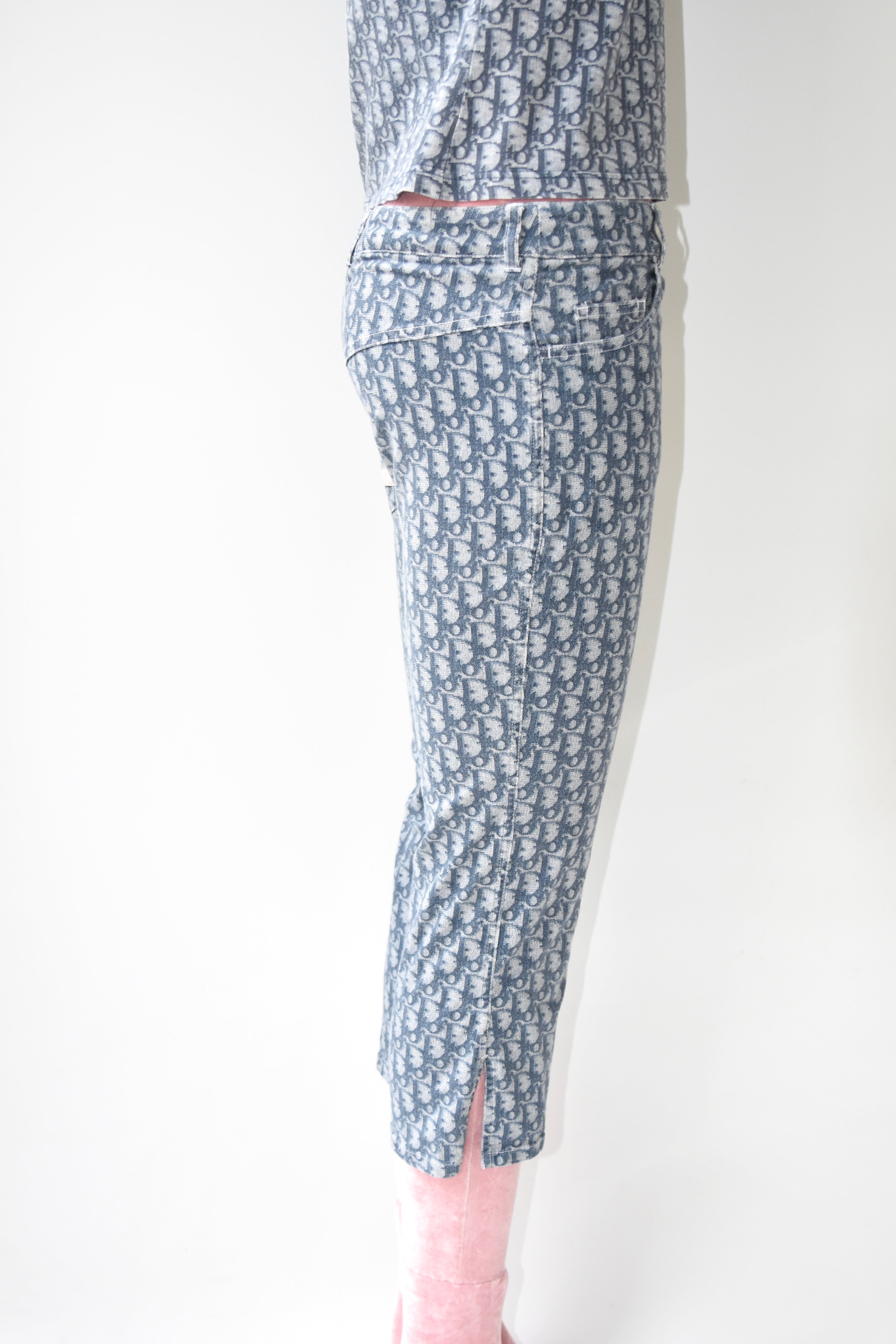 Christian Dior by John Galliano Diorissimo Monogram Capri Pants
