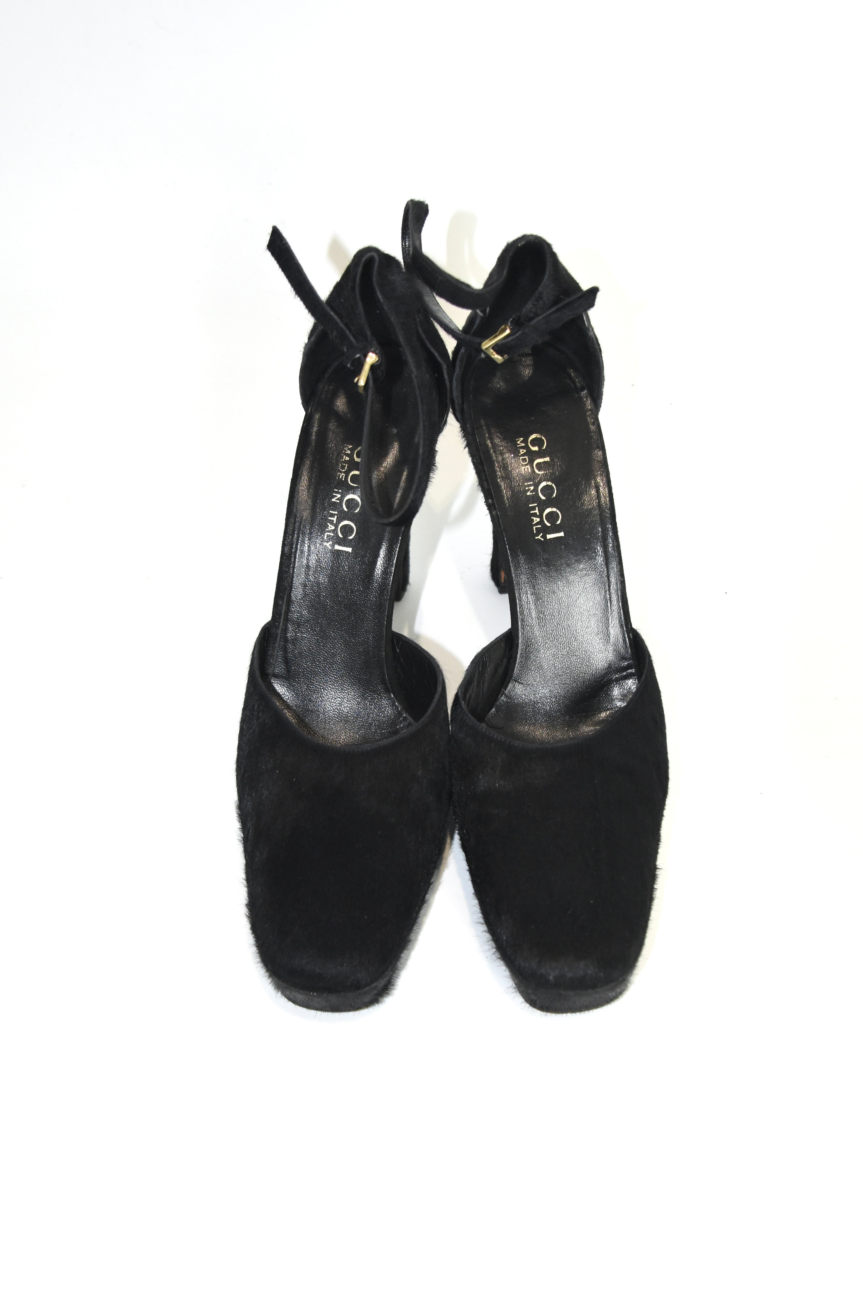 Gucci by Tom Ford 1996 Pony Hair Horsebit Heels