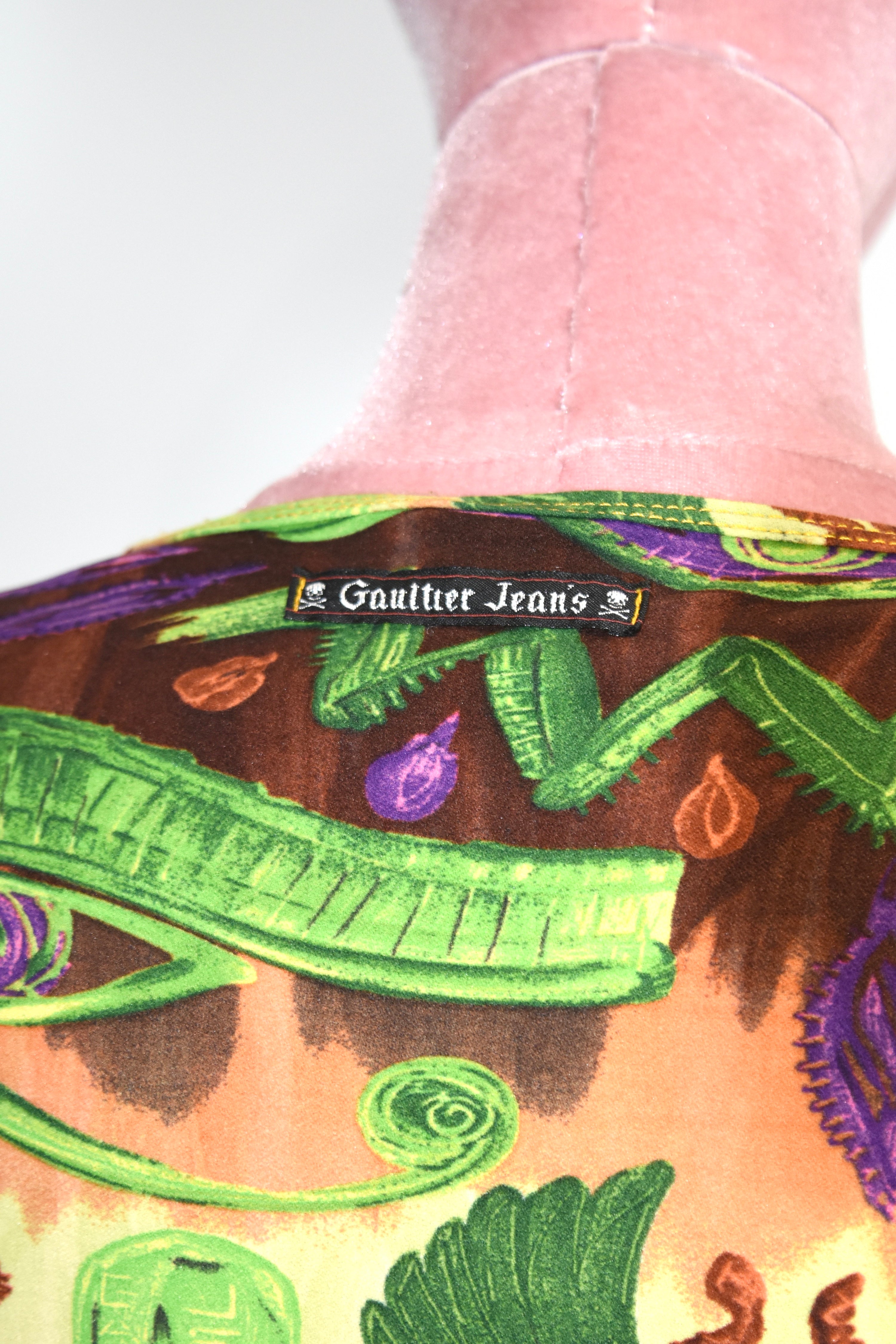 Jean Paul Gaultier 复古部落印花长裙