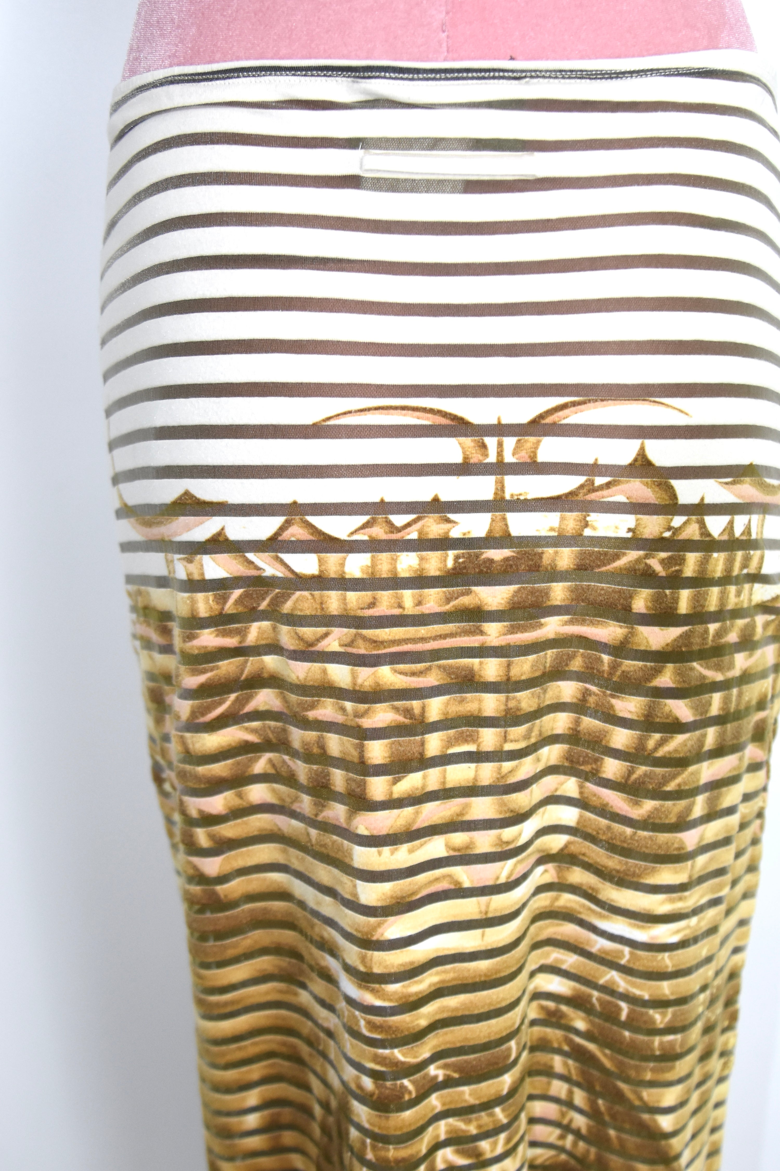 Jean Paul Gaultier S/S 2001 “Satan” Mesh Print Skirt