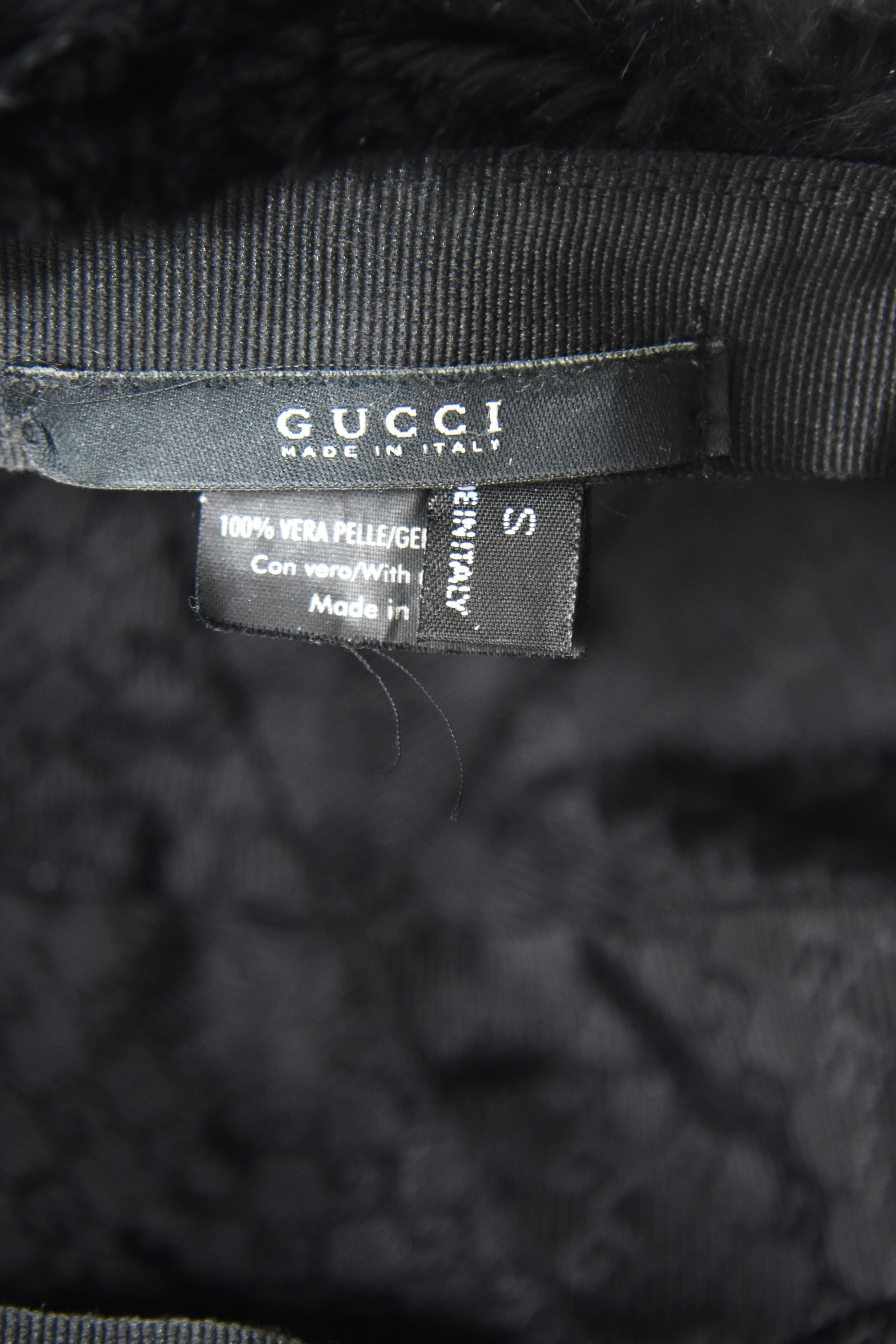 Gucci by Tom Ford Leather Ushanka Hat