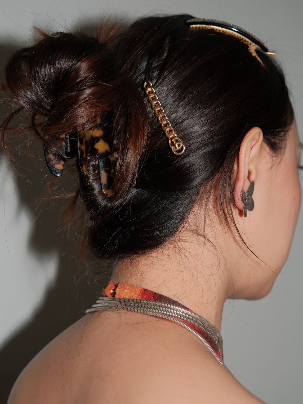 Jean Paul Gaultier Triple-Wrap Butterfly Choker