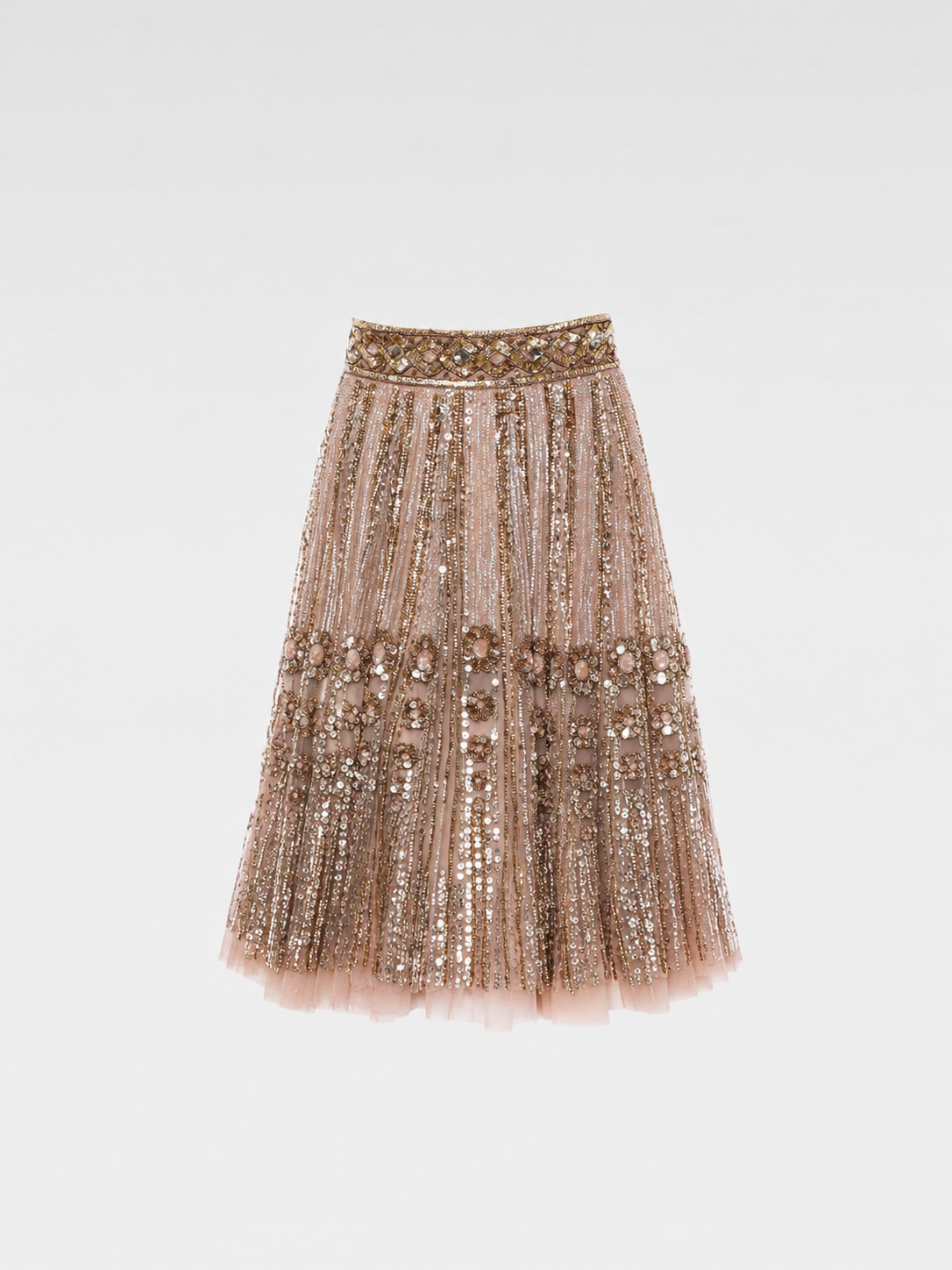 Blumarine Couture S/S 2020 Hand-Beaded Sequin Skirt – Runway Evening Piece
