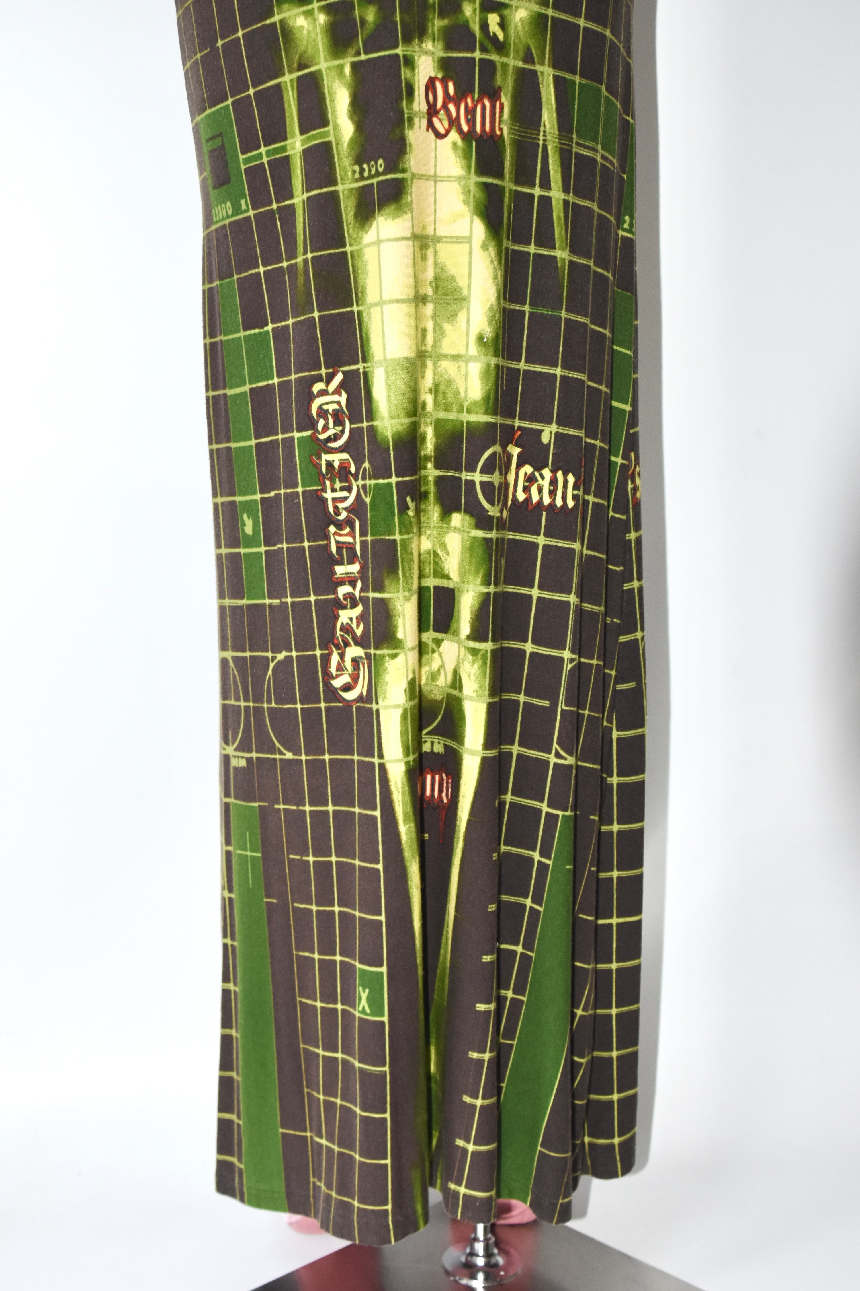 Jean Paul Gaultier S/S 1996 “Cyberbaba” X-ray Skeleton Mesh Skirt
