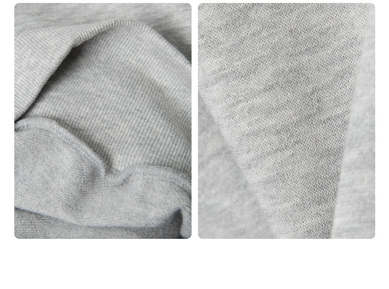 Black and Grey Cotton Poll Over Crop Hoodie Women's